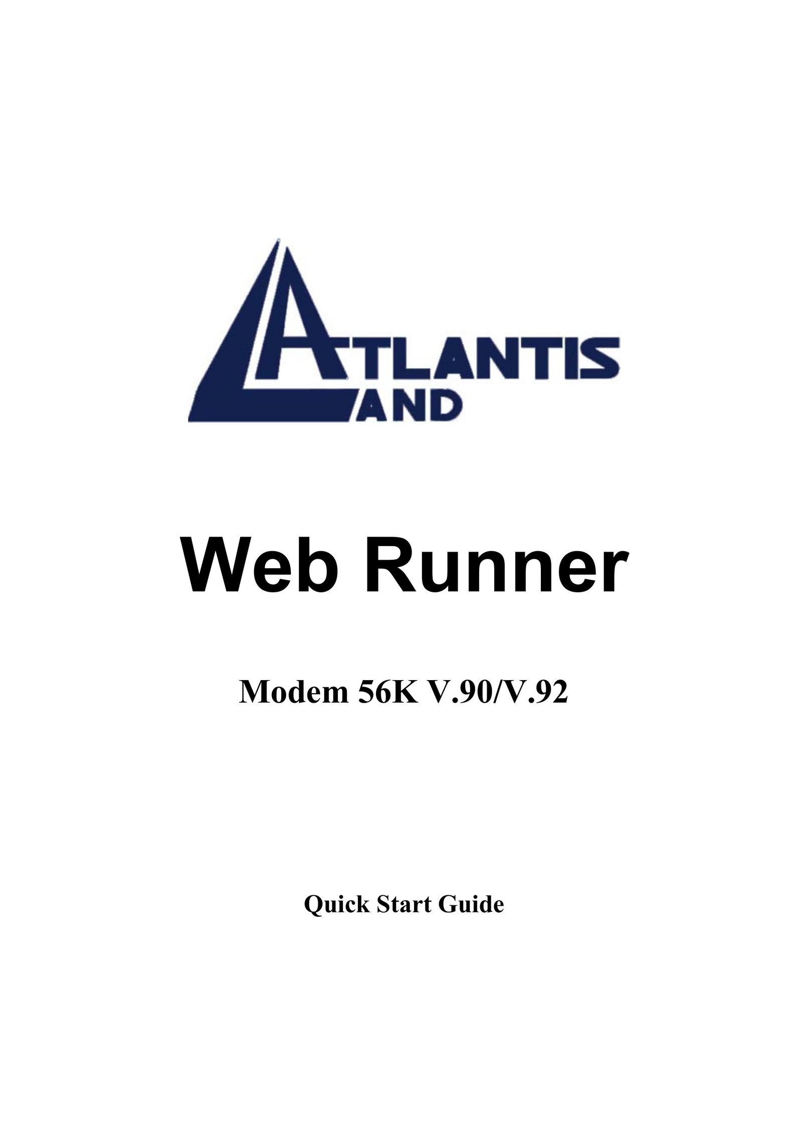 Atlantis Land 56K V.92 Network Router User Manual