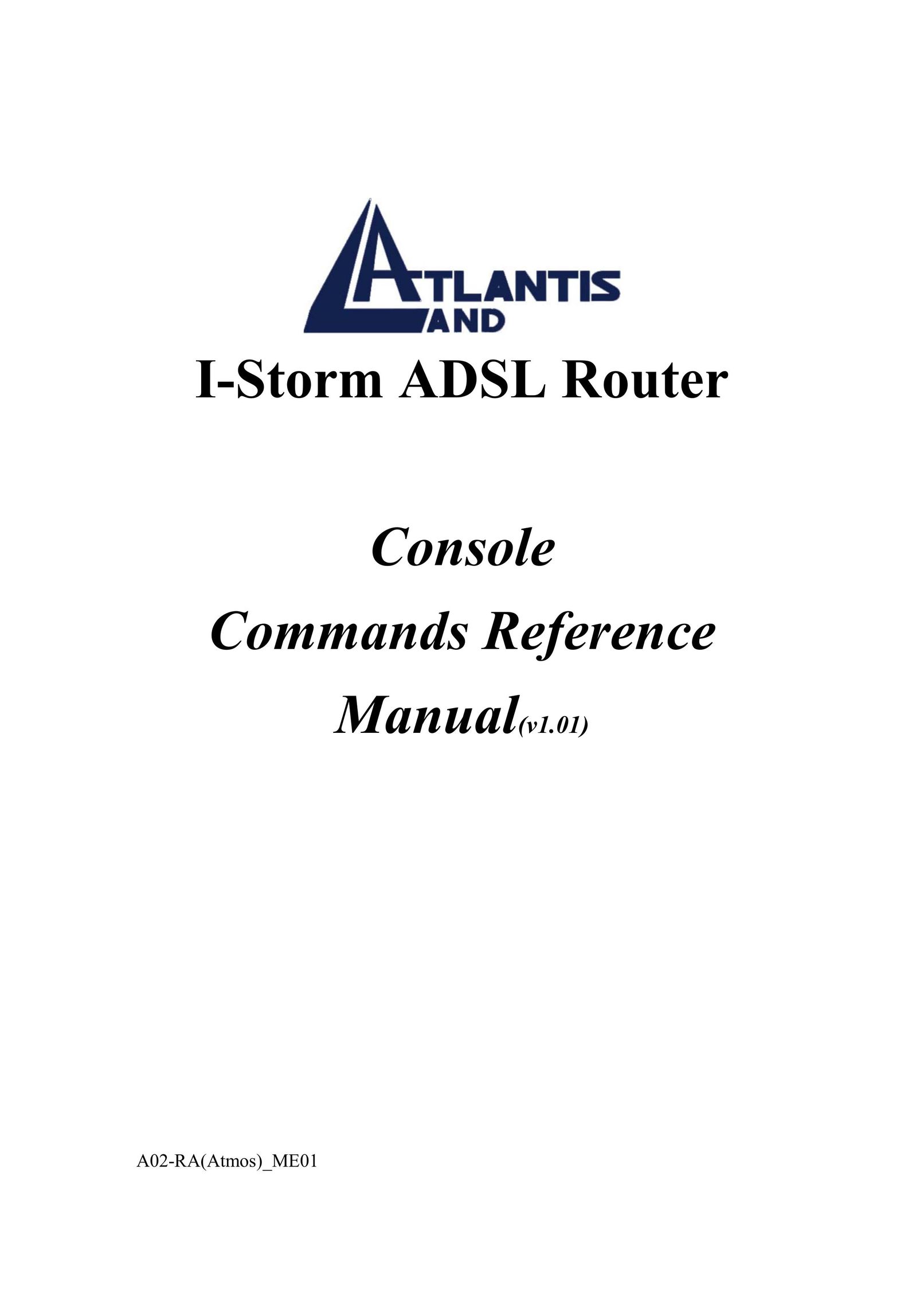 Atlantis Land A02-RA(Atmos)_ME01 Network Router User Manual