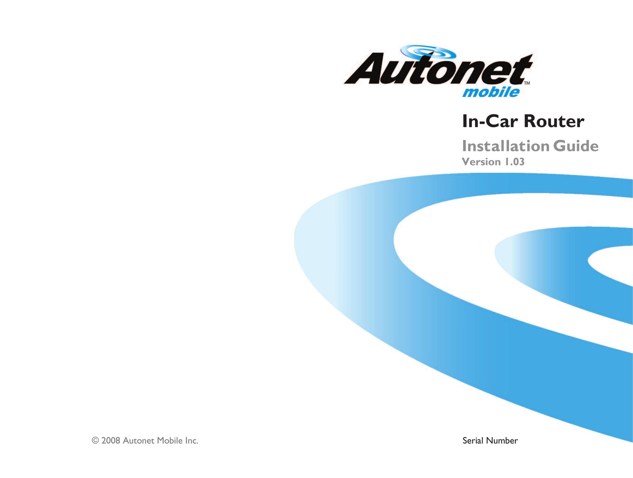 Autonet In-Car Router Network Router User Manual