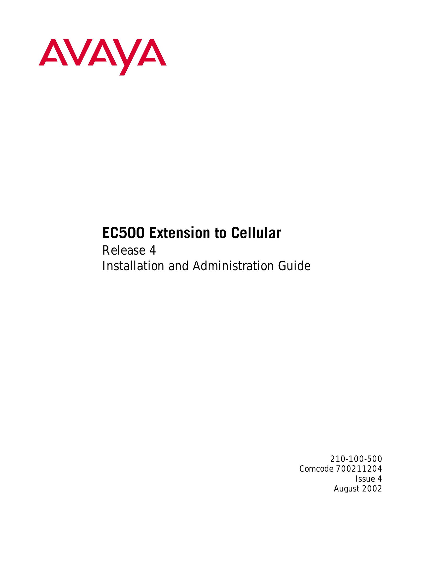 Avaya EC500 Network Router User Manual
