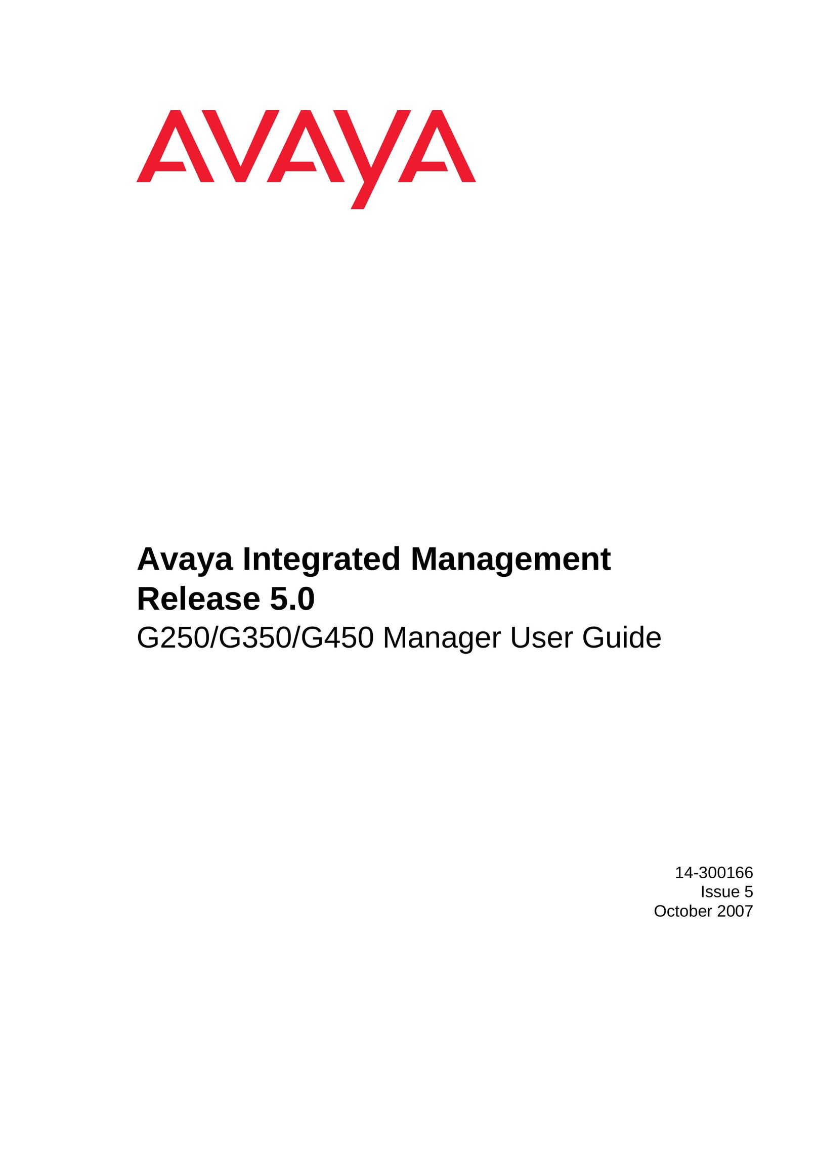 Avaya G450 Network Router User Manual