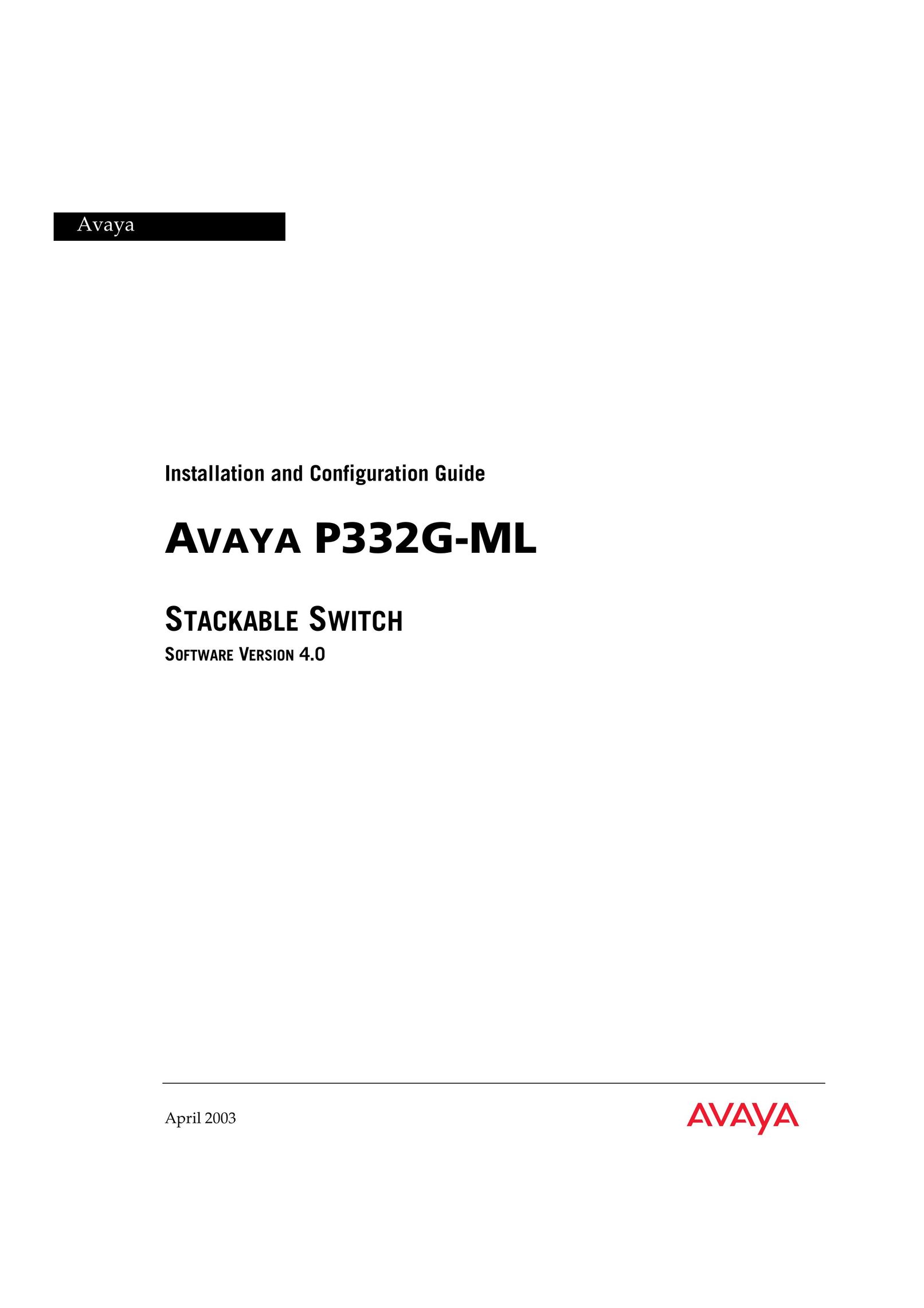 Avaya P332G-ML Network Router User Manual