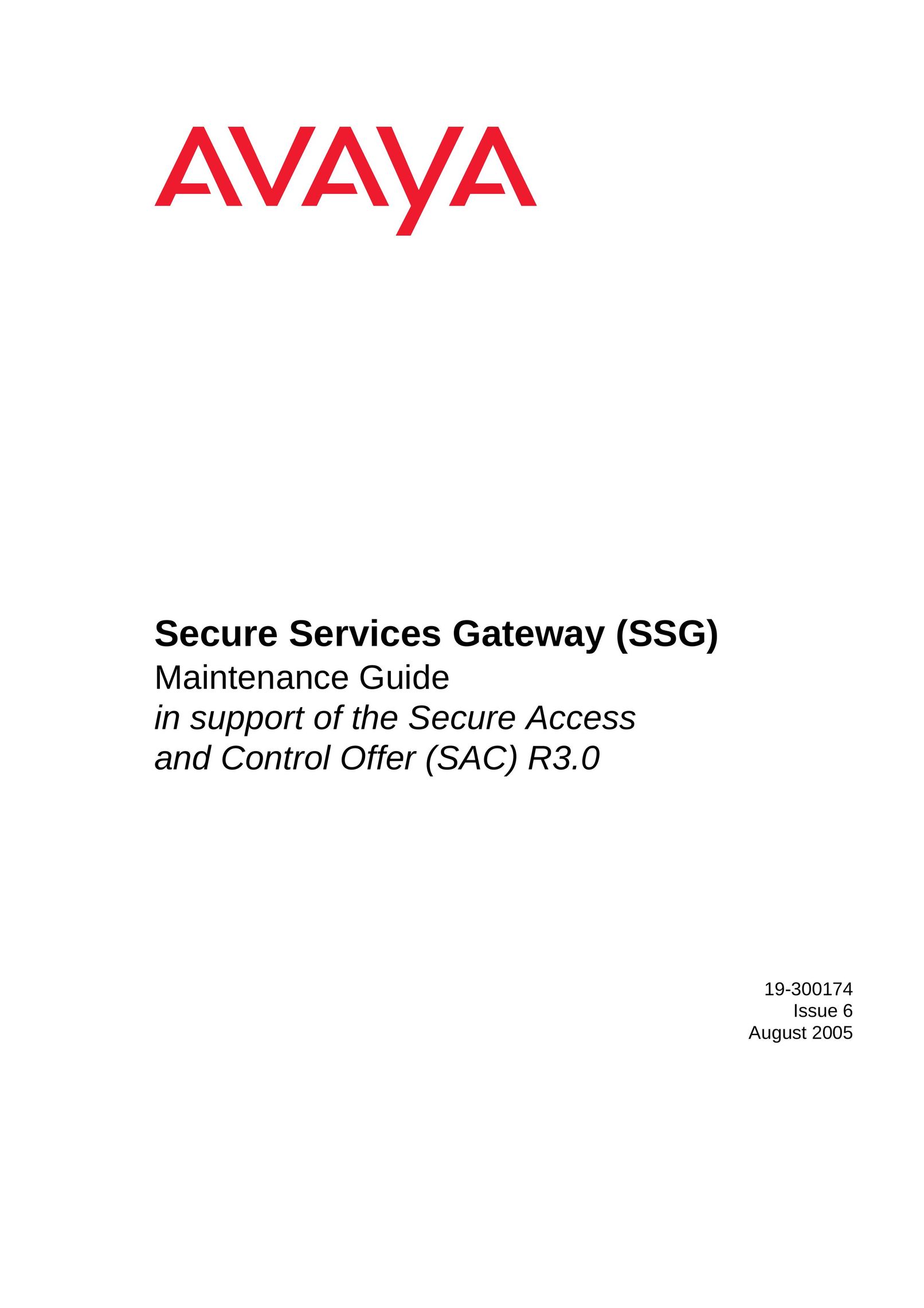 Avaya R3.0 Network Router User Manual