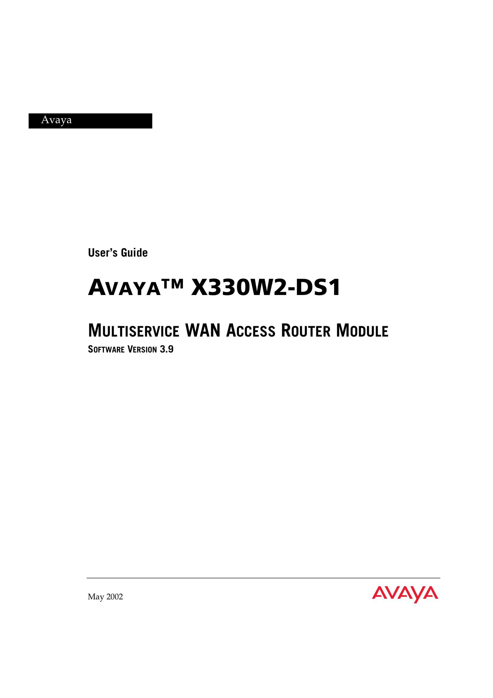 Avaya X330W2-DS1 Network Router User Manual