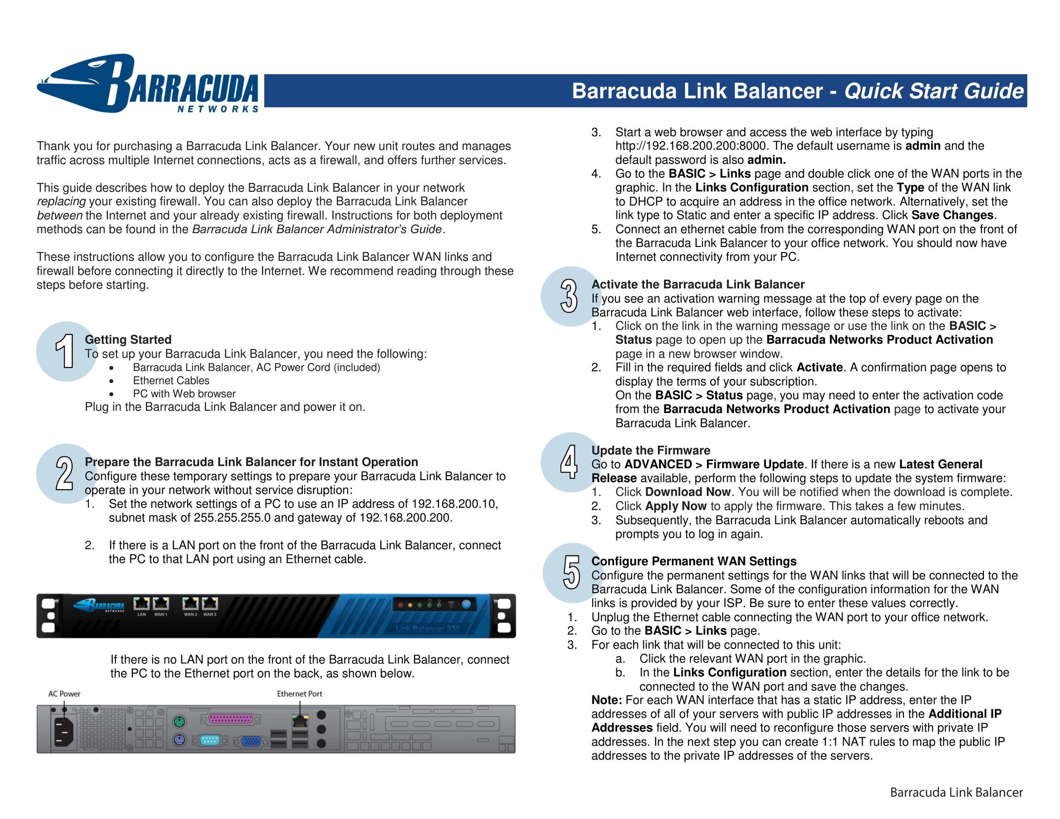 Barracuda Networks Network Router Network Router User Manual
