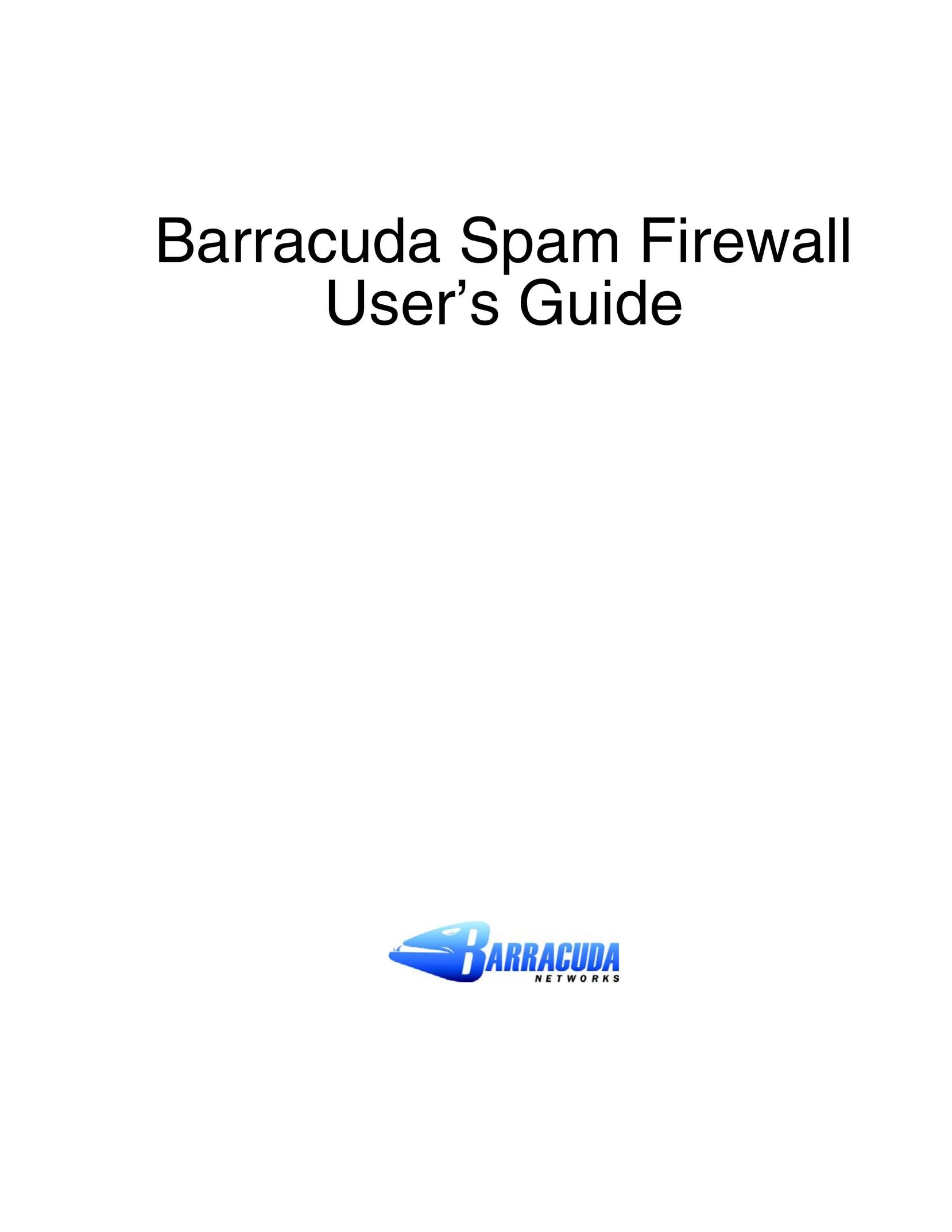 Barracuda Networks Spam Firewall Network Router User Manual