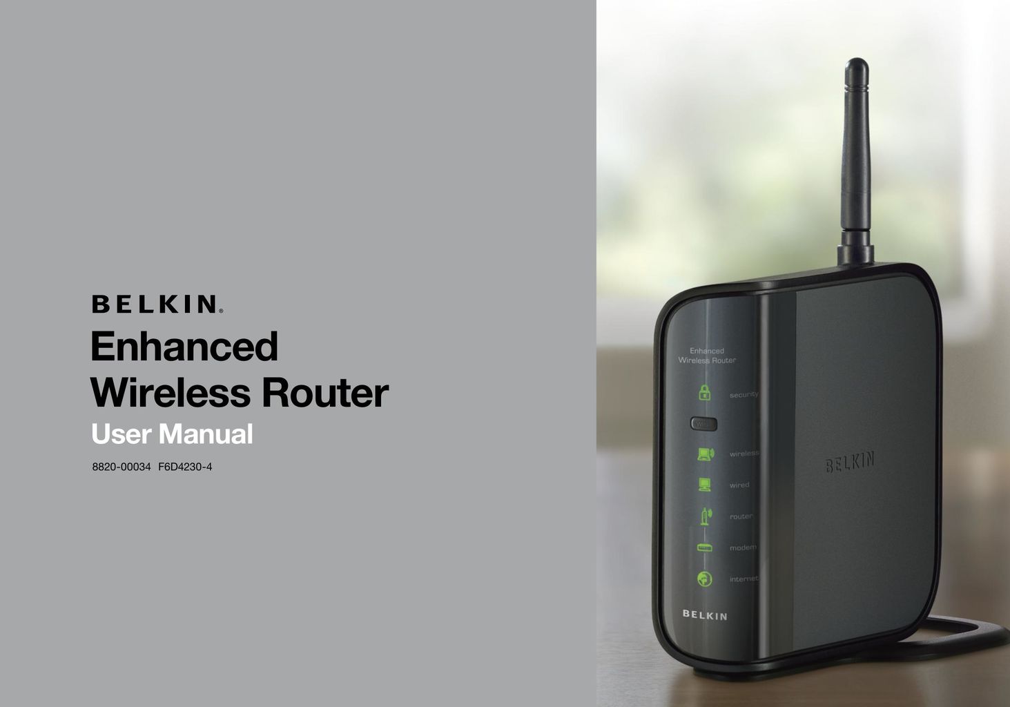 Belkin 8820-00034 Network Router User Manual