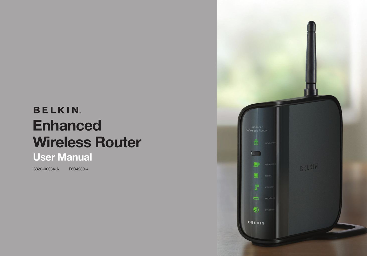 Belkin 8820-00034-A Network Router User Manual