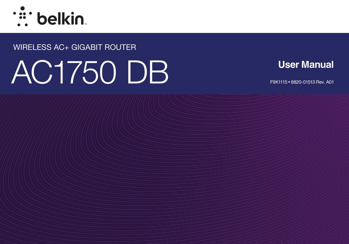 Belkin AC1750 DB Network Router User Manual