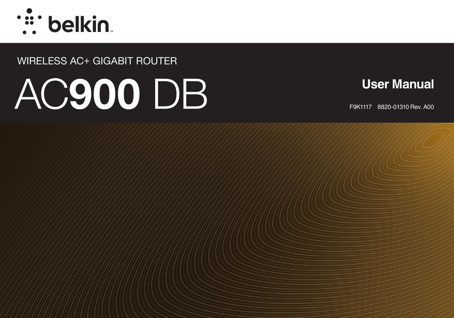 Belkin AC900 DB Network Router User Manual