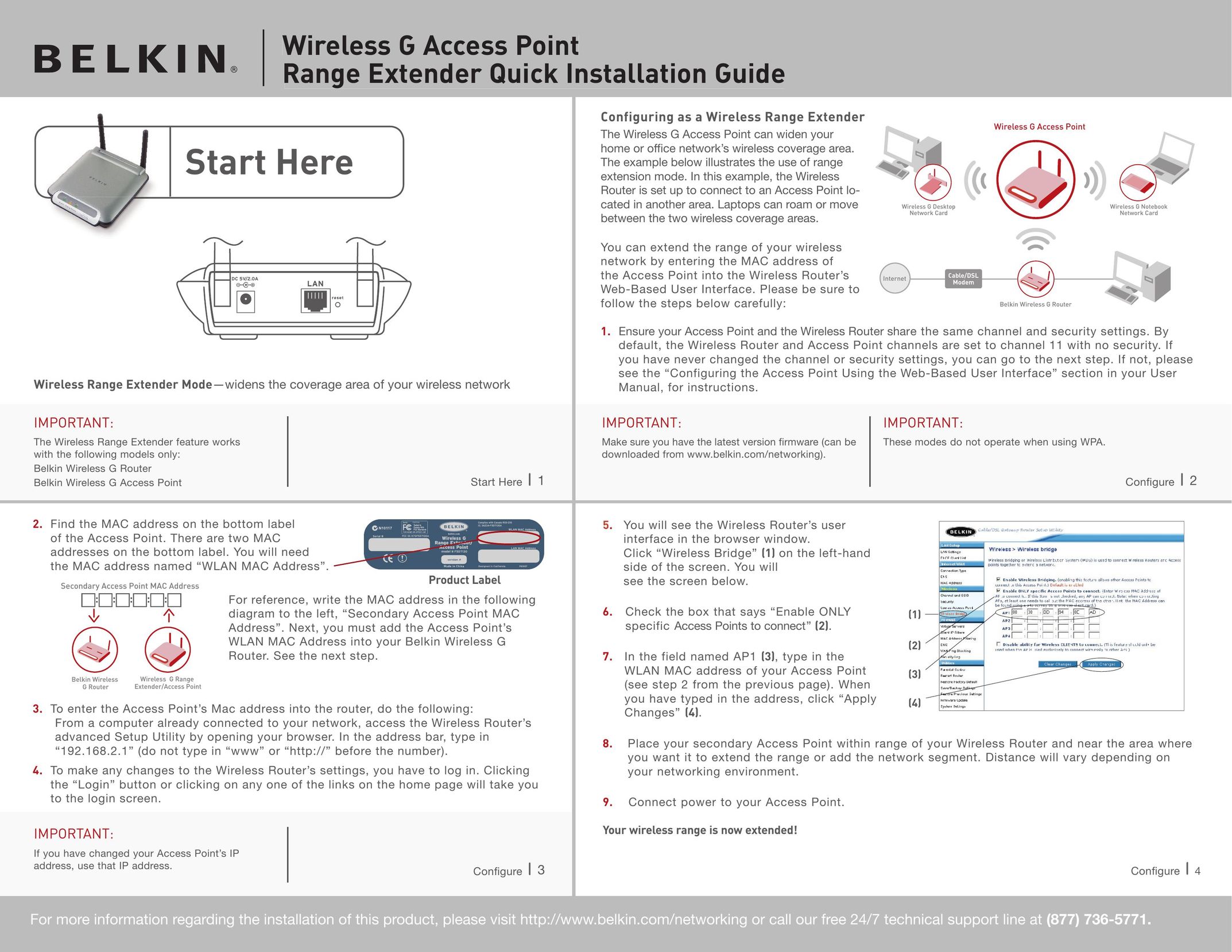 Belkin F5D7130 Network Router User Manual