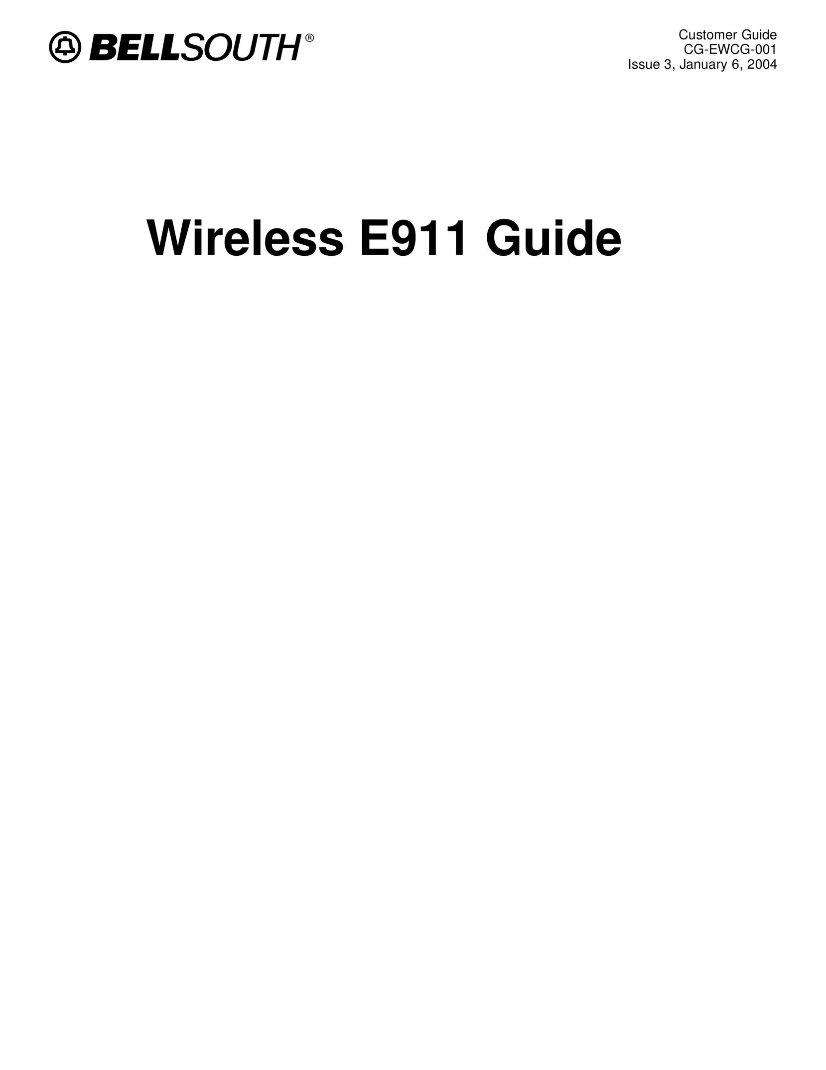 BellSouth E911 Network Router User Manual