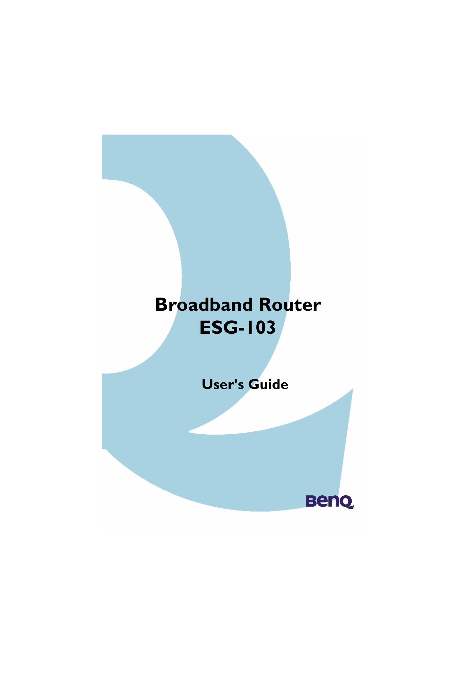 BenQ ESG-103 Network Router User Manual