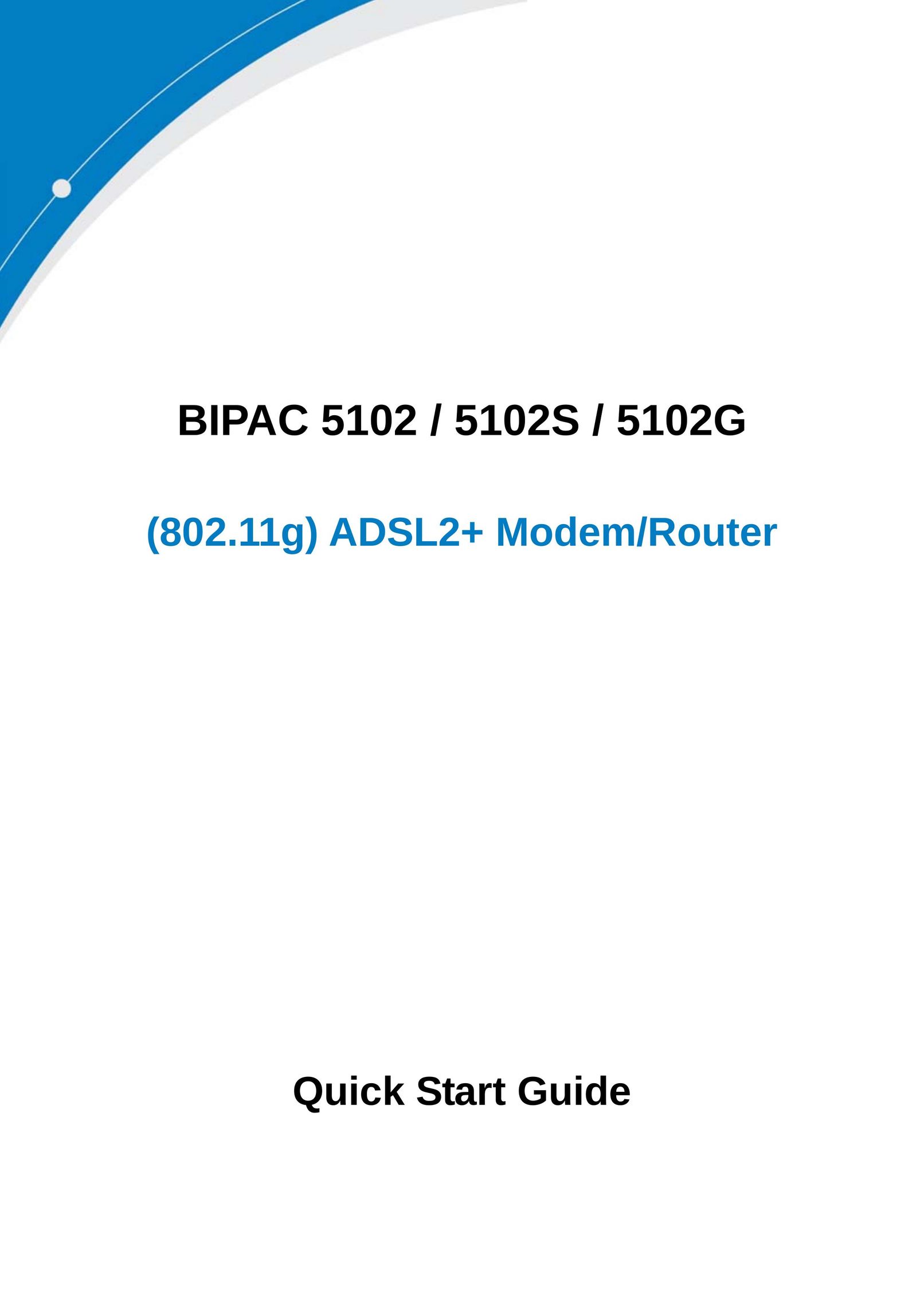 Billion Electric Company 5102 Network Router User Manual