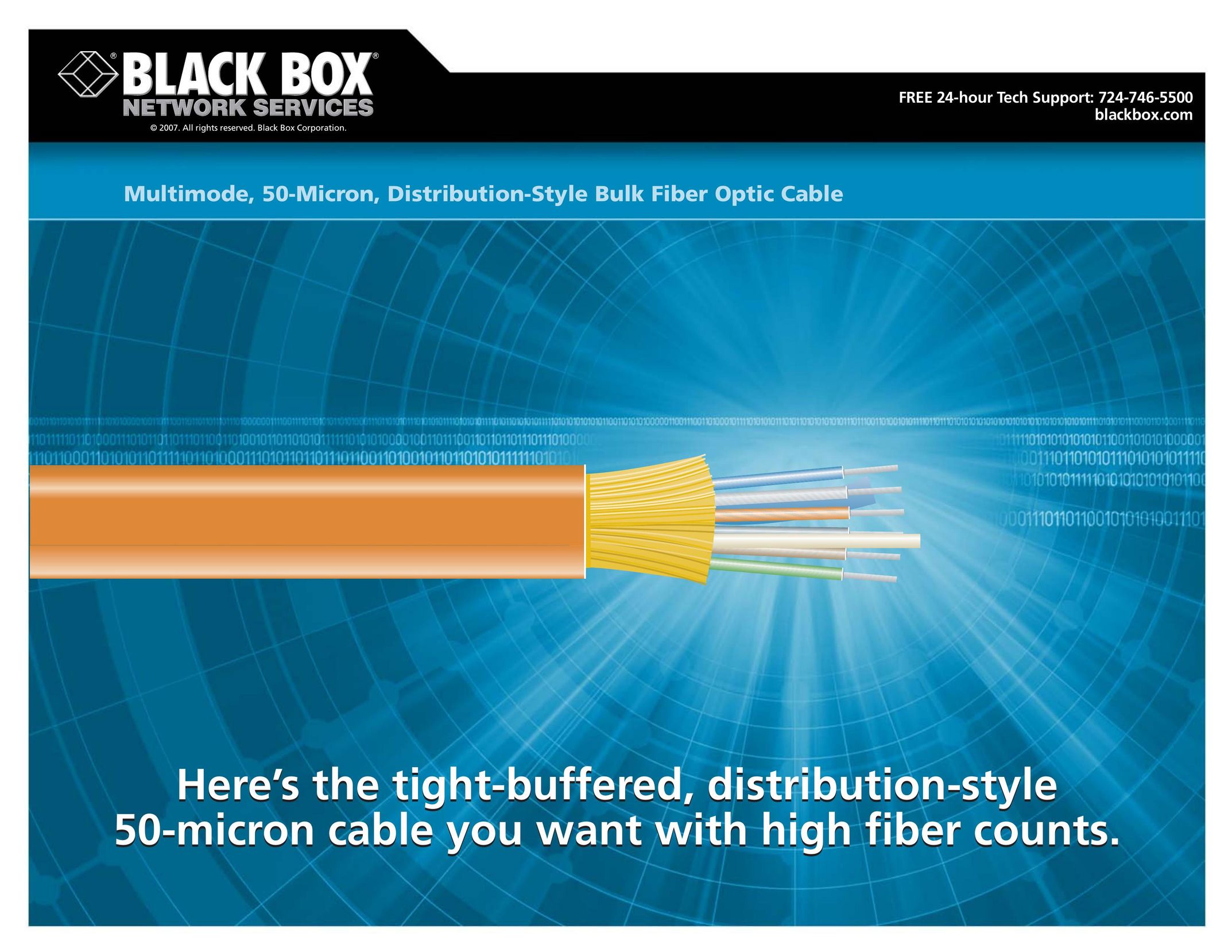 Black Box Bulk Fiber Optic Cable Network Router User Manual