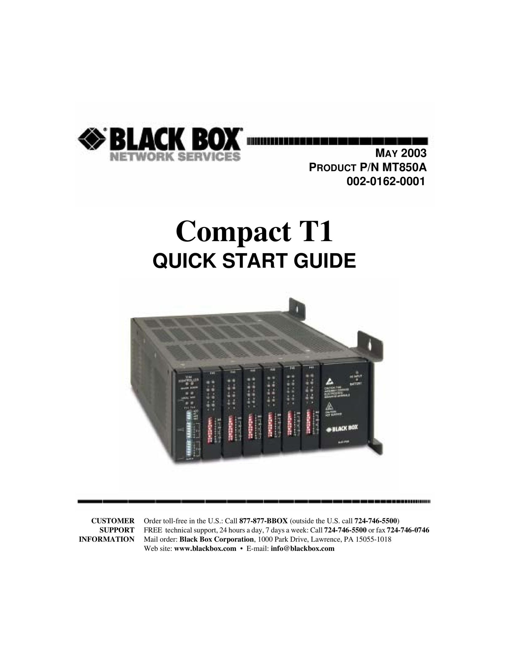 Black Box COMPACT T1 Network Router User Manual