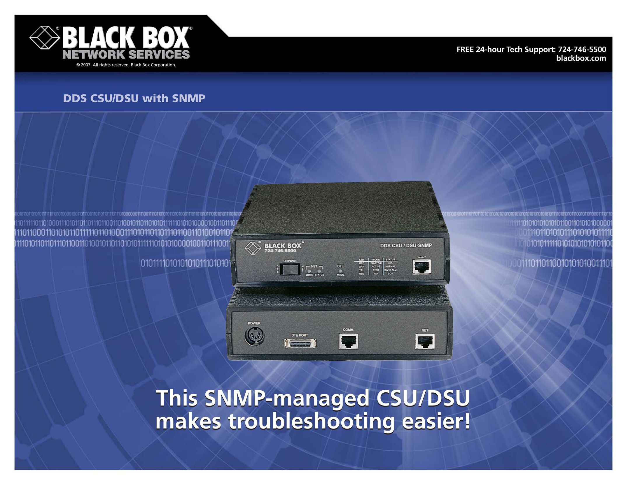 Black Box CSU/DSU Network Router User Manual
