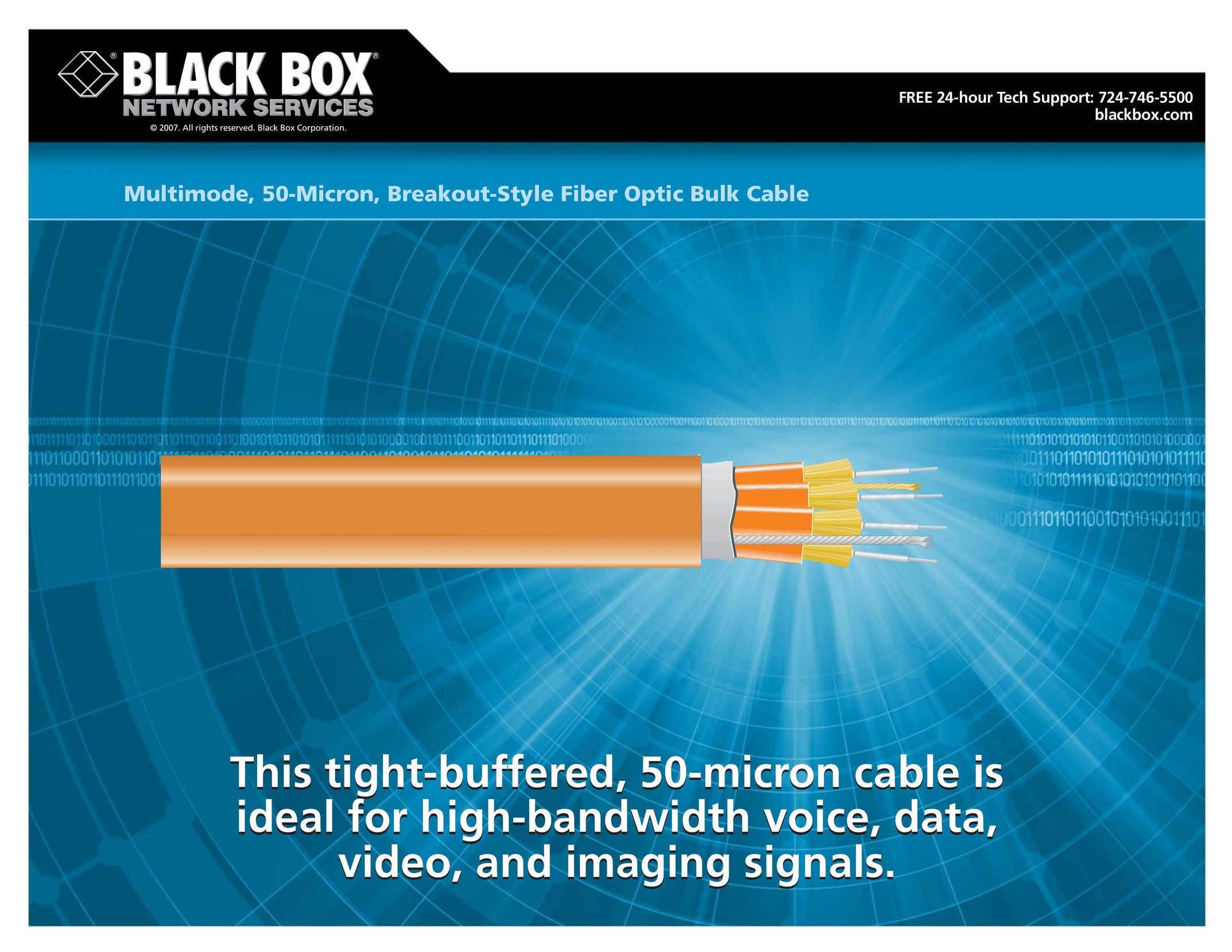 Black Box Fiber Optic Bulk Cable Network Router User Manual