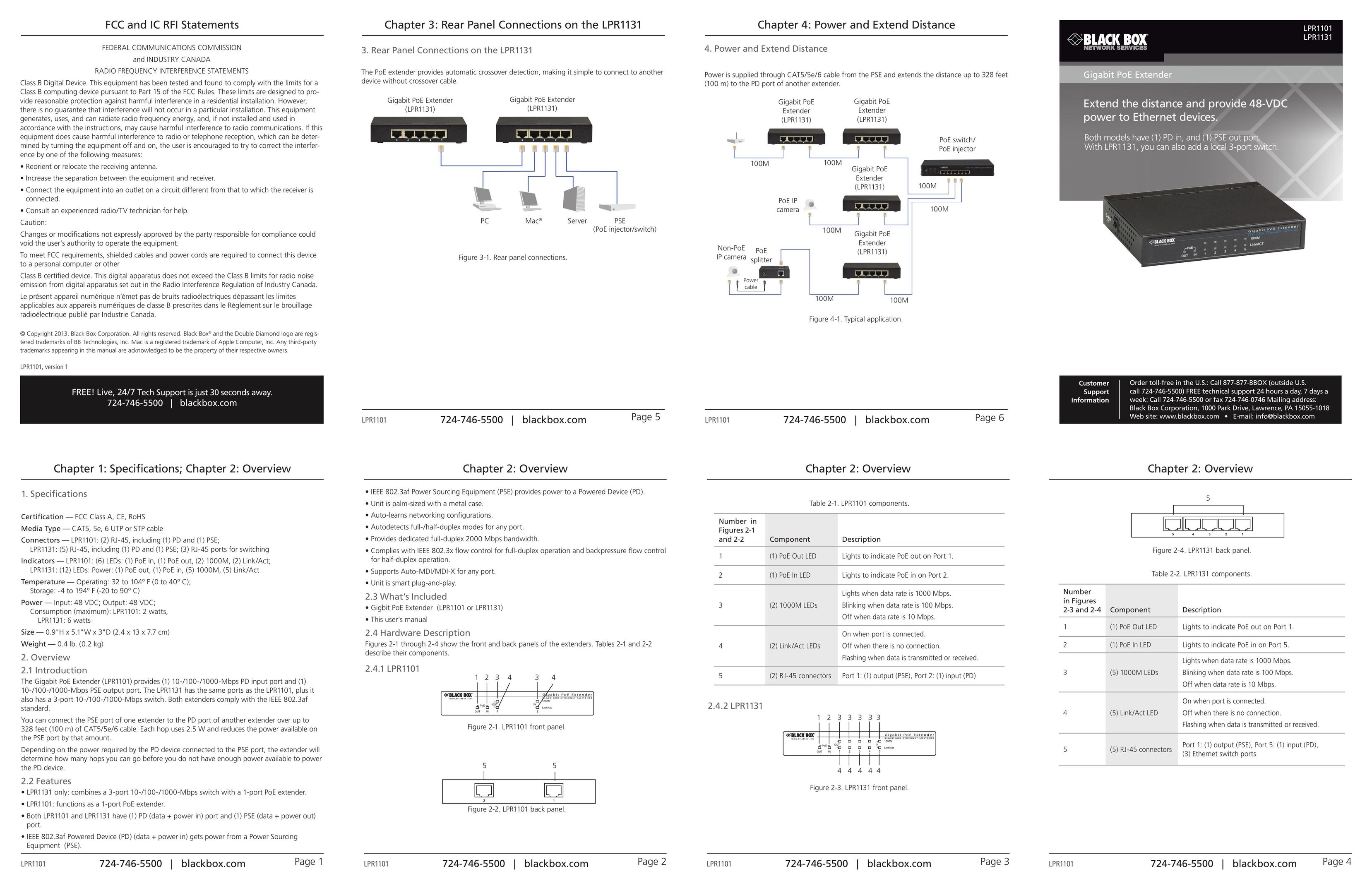 Black Box LPR1101 Network Router User Manual