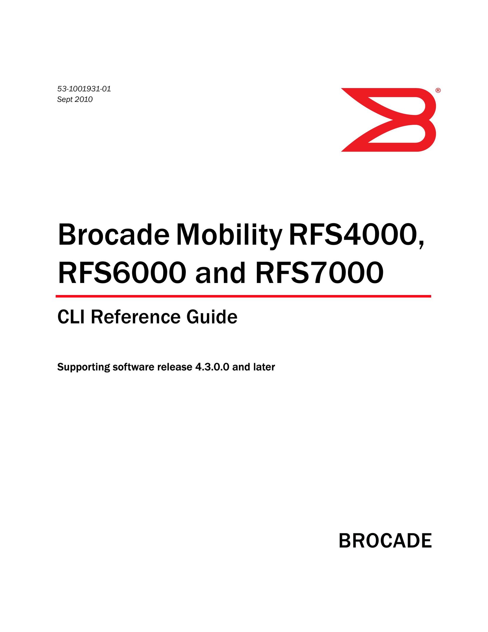 Brocade Communications Systems RFS4000 Network Router User Manual
