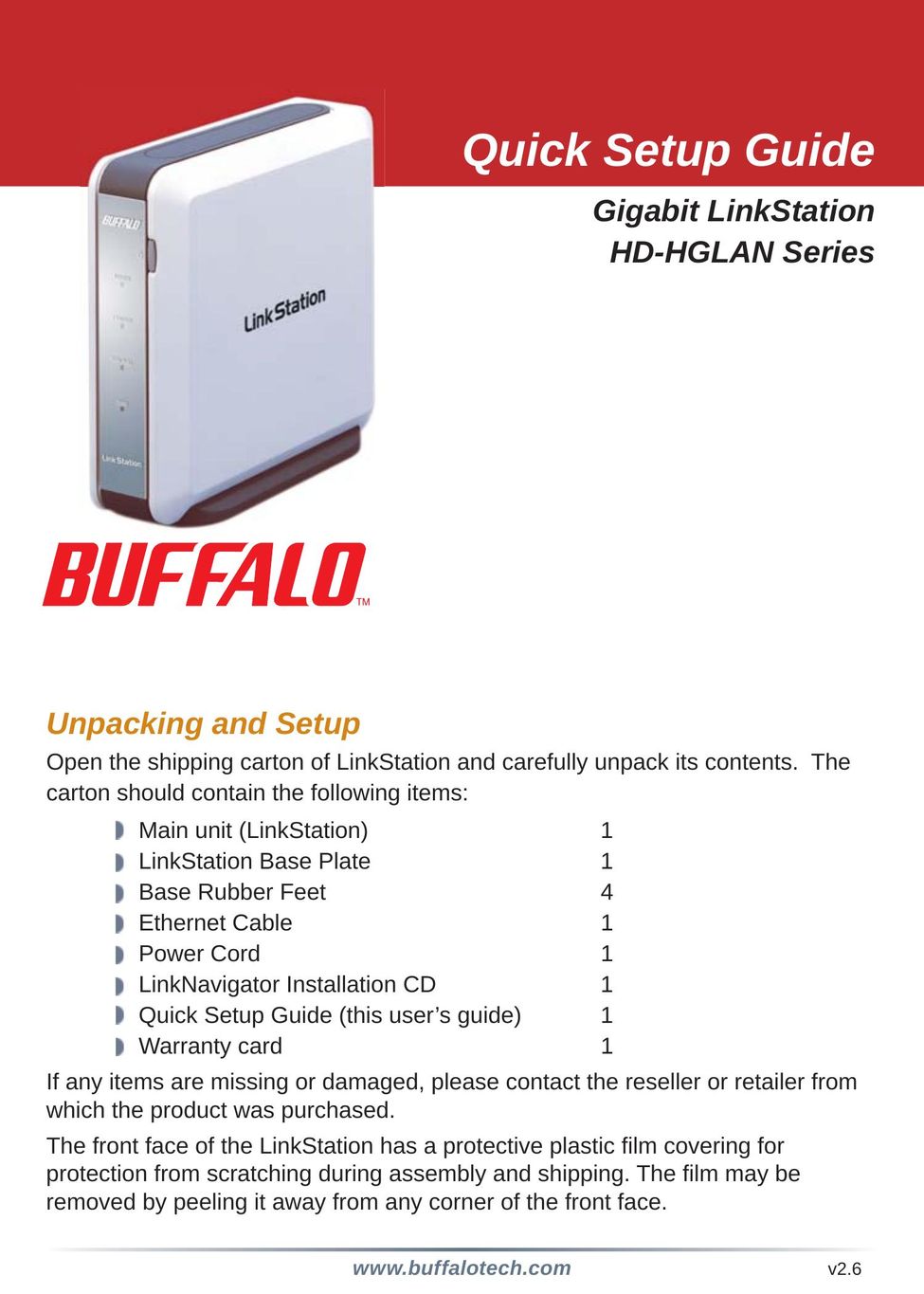 Buffalo Technology HD-HGLAN Network Router User Manual
