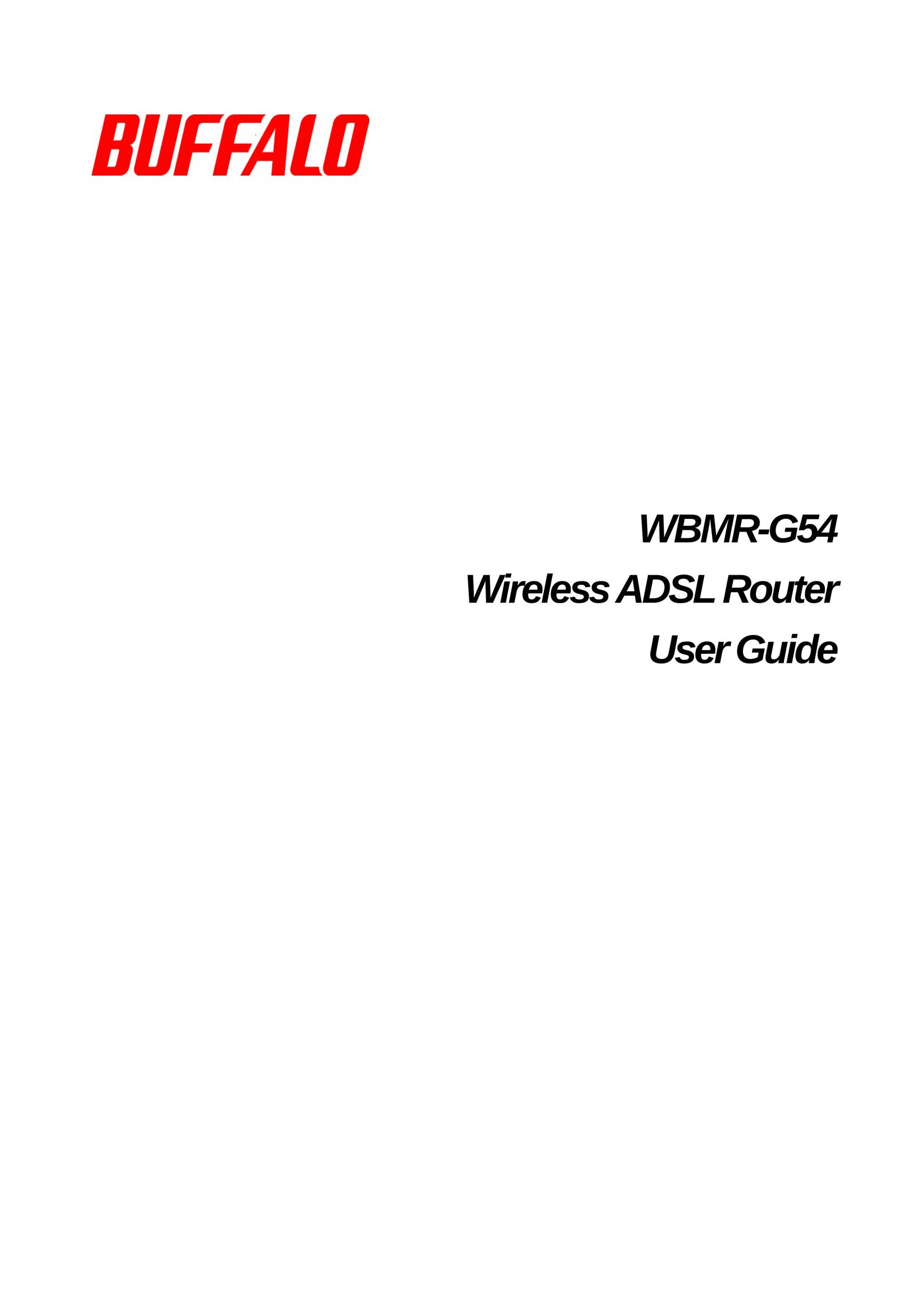 Buffalo Technology WBMR-G54 Network Router User Manual