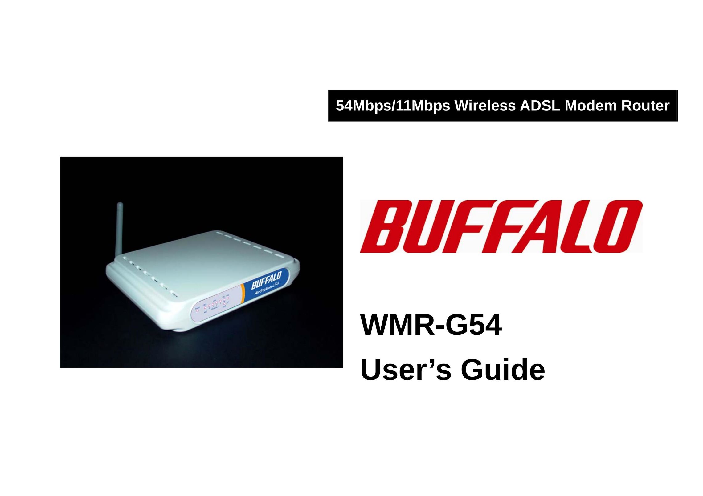 Buffalo Technology WMR-G54 Network Router User Manual