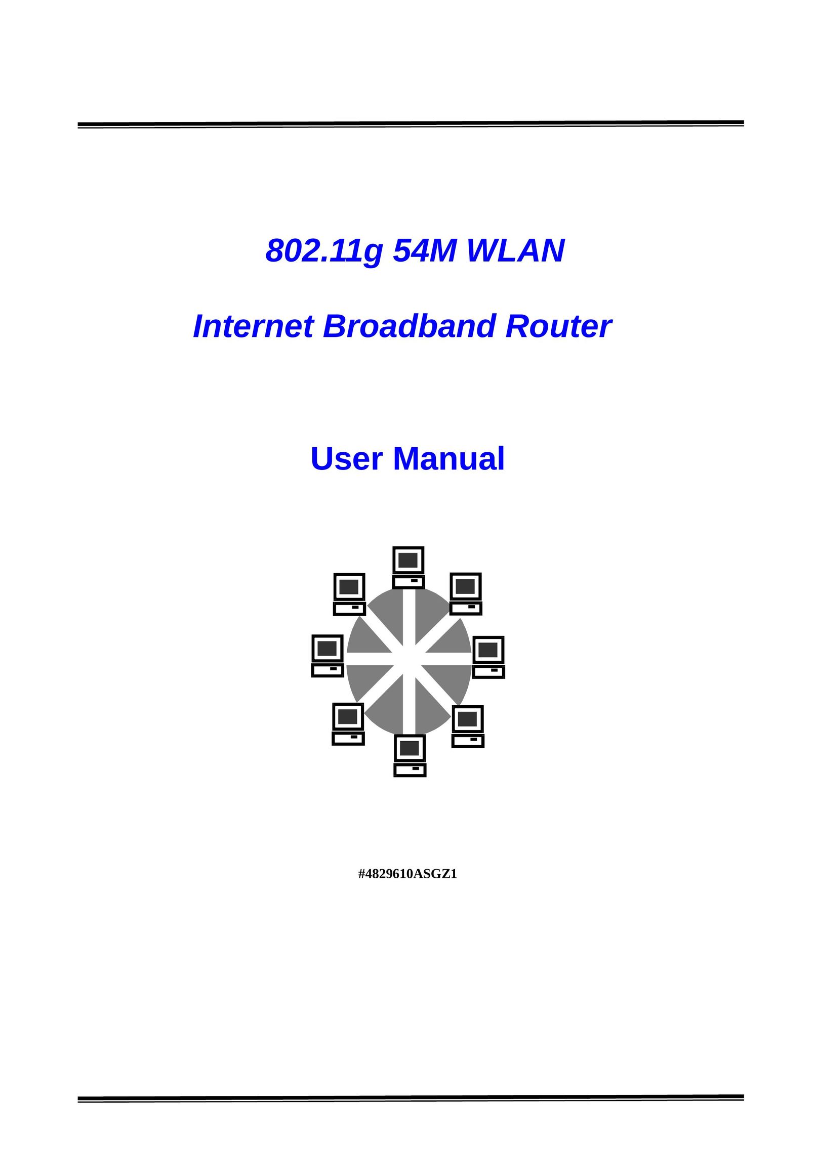 Canon 802.11g 54M WLAN Network Router User Manual