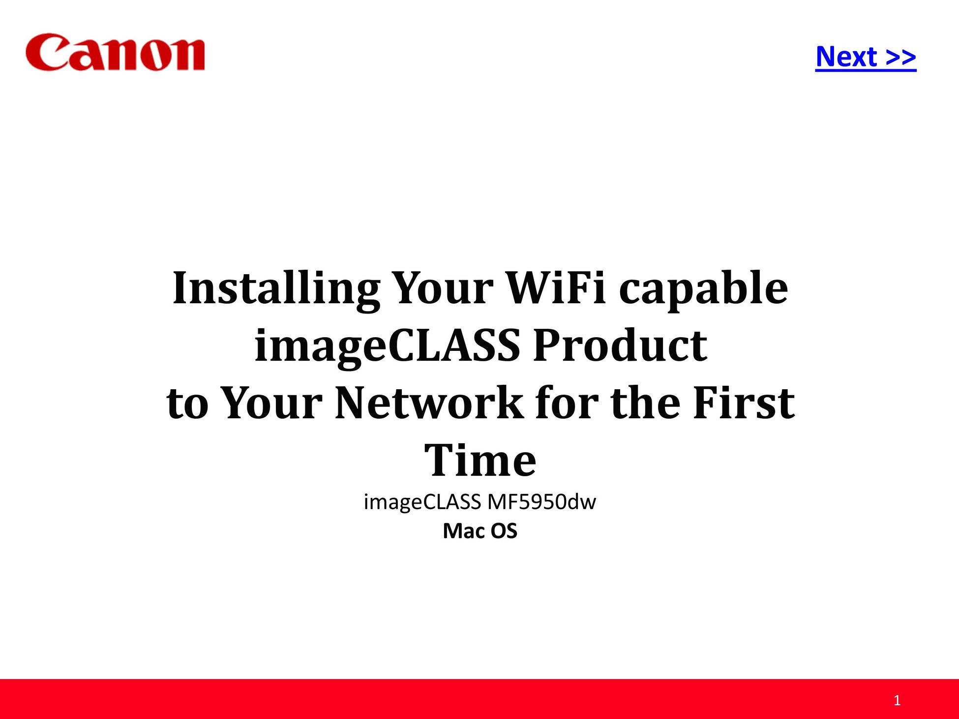 Canon MF5950dw Network Router User Manual