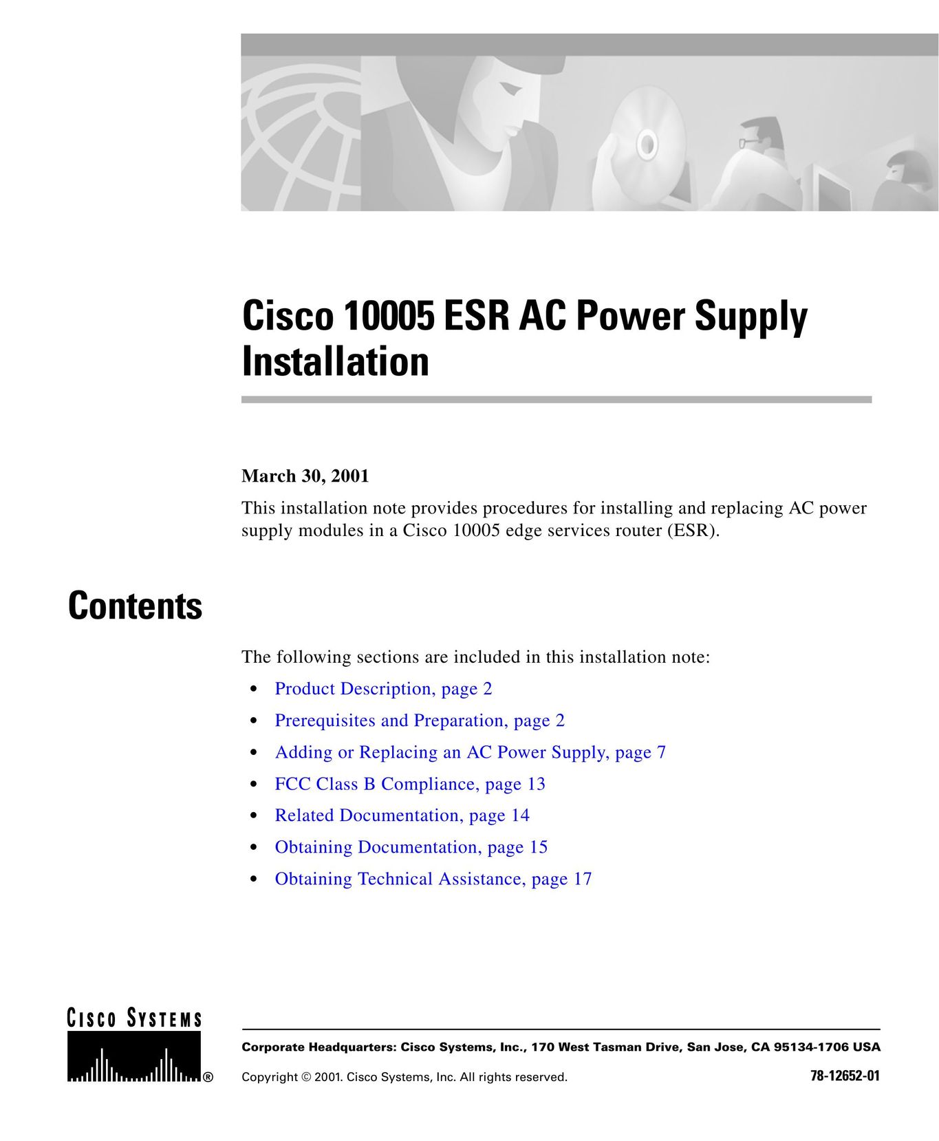 Cisco Systems 10005 Network Router User Manual