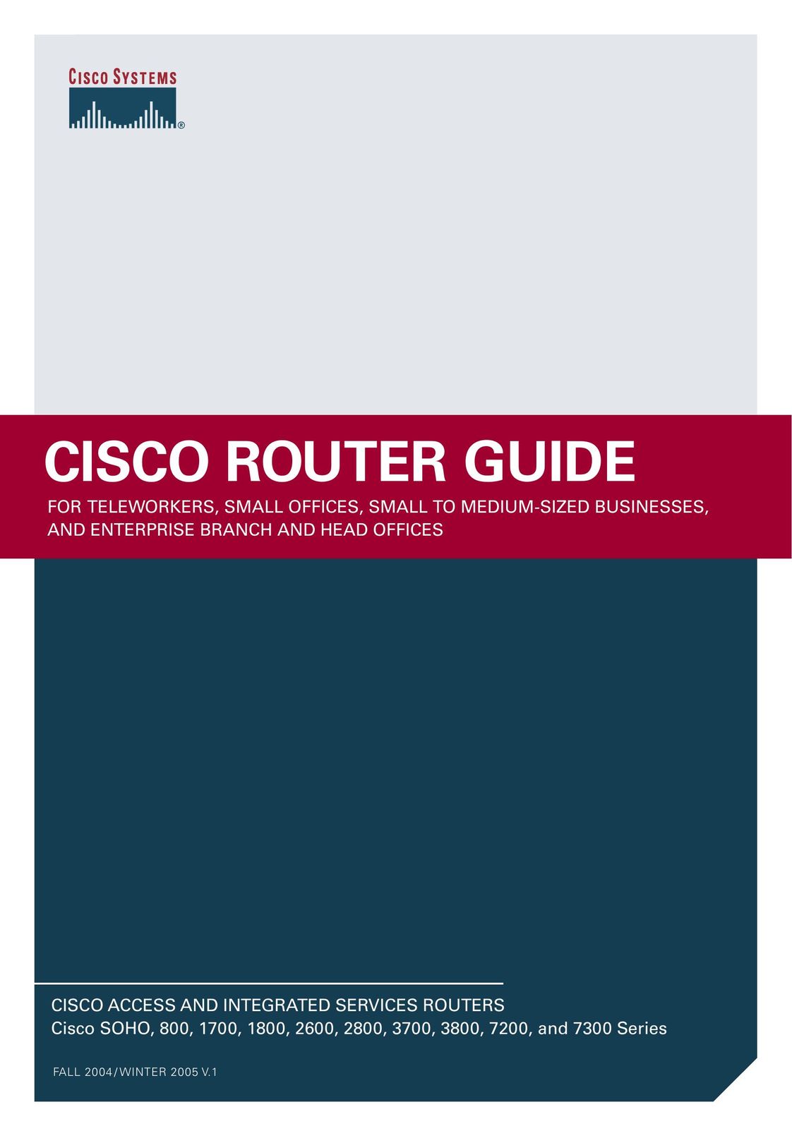 Cisco Systems 1700 Network Router User Manual