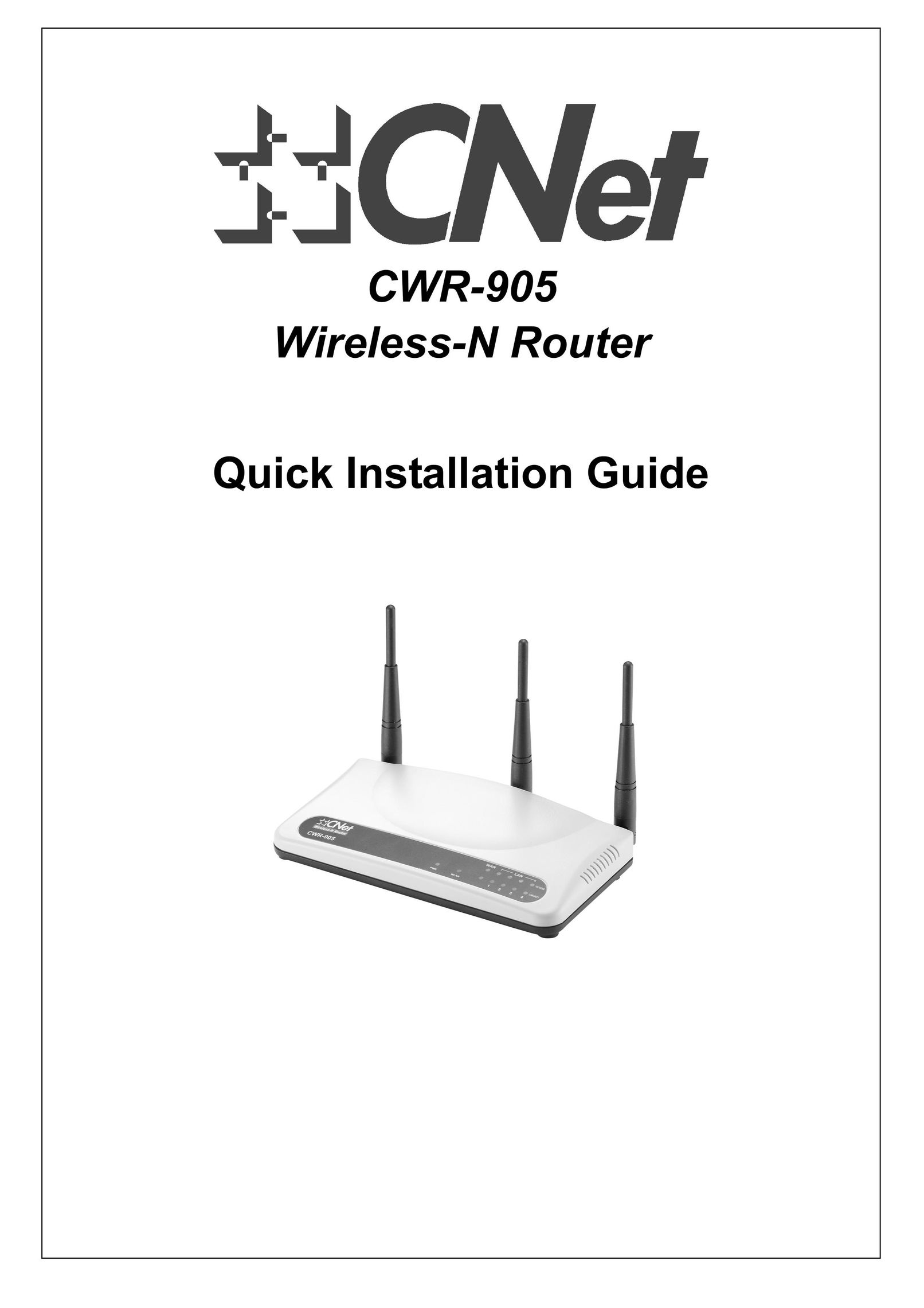 CNET CWR-905 Network Router User Manual