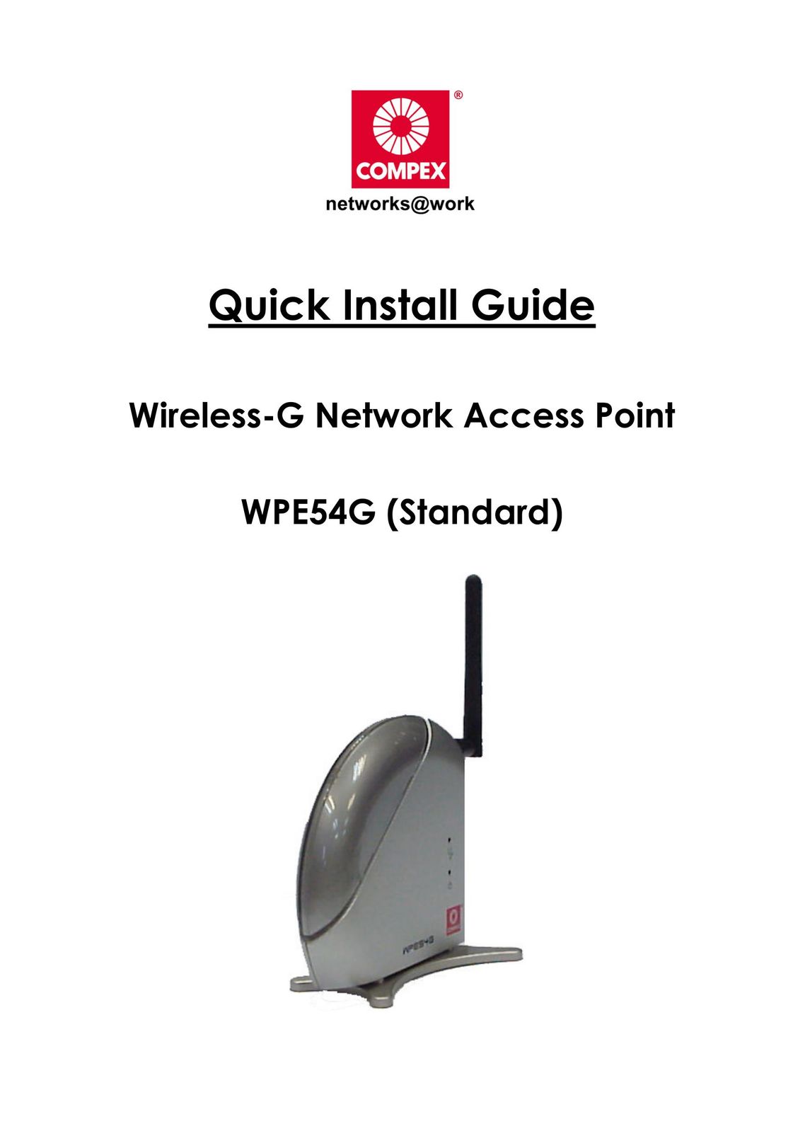Compex Systems WPE54G Network Router User Manual