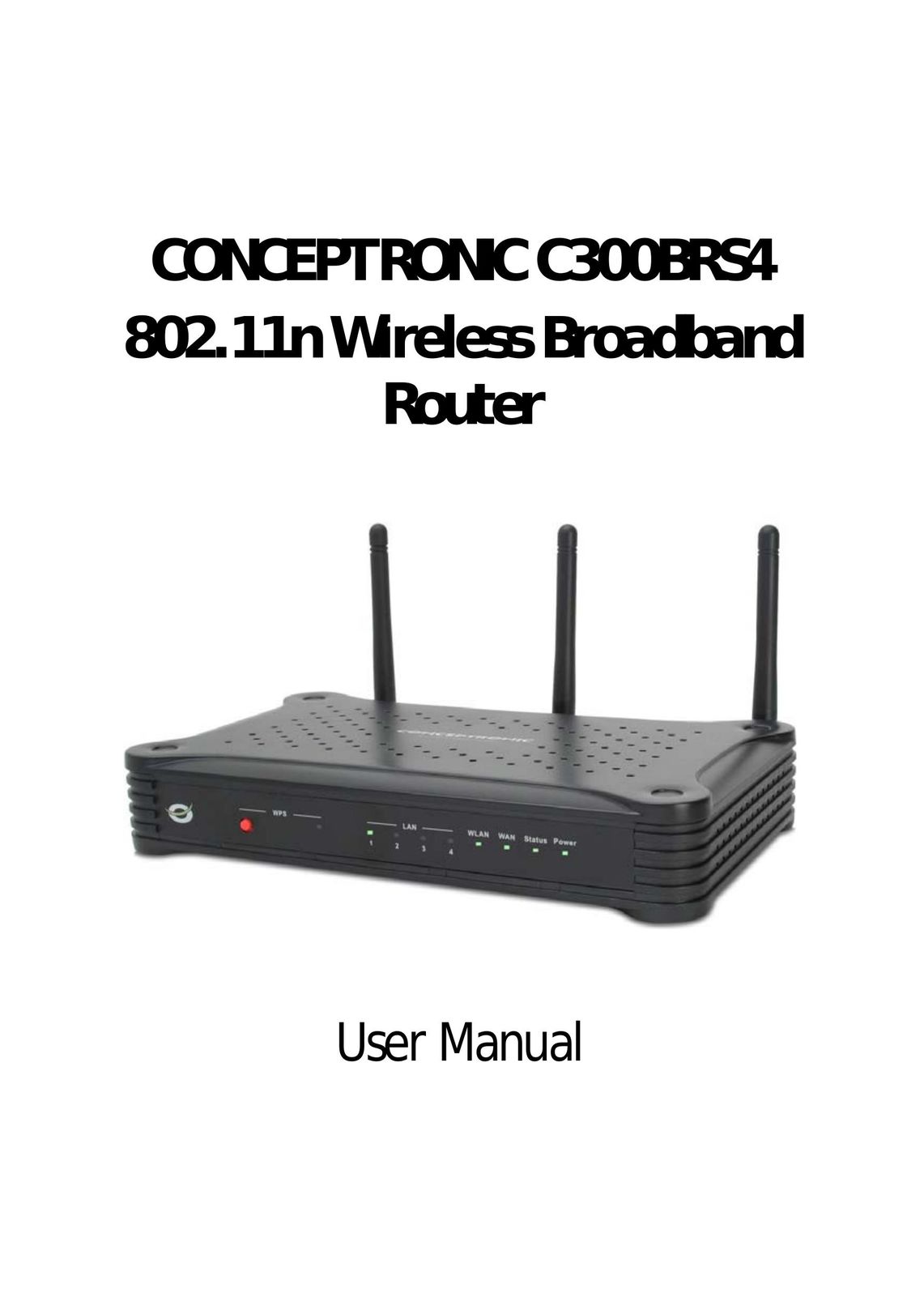 Conceptronic C300BRS4 Network Router User Manual
