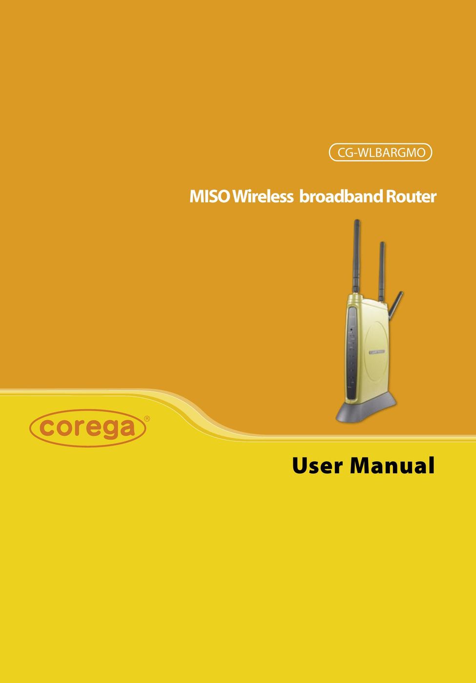 Corega CG-WLBARGMO Network Router User Manual
