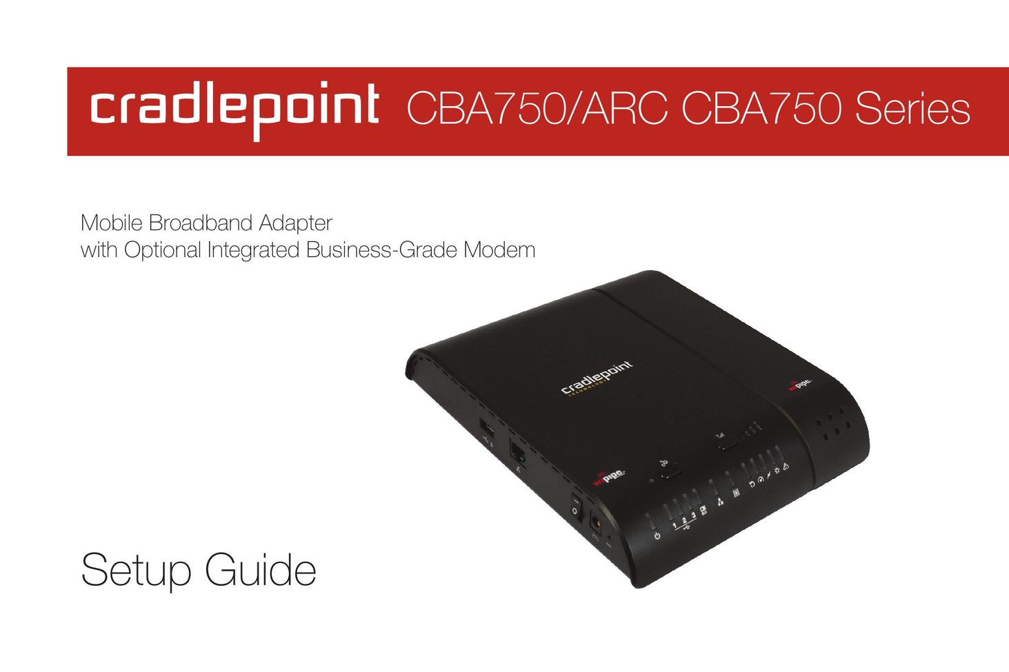 Cradlepoint CBA750 Network Router User Manual