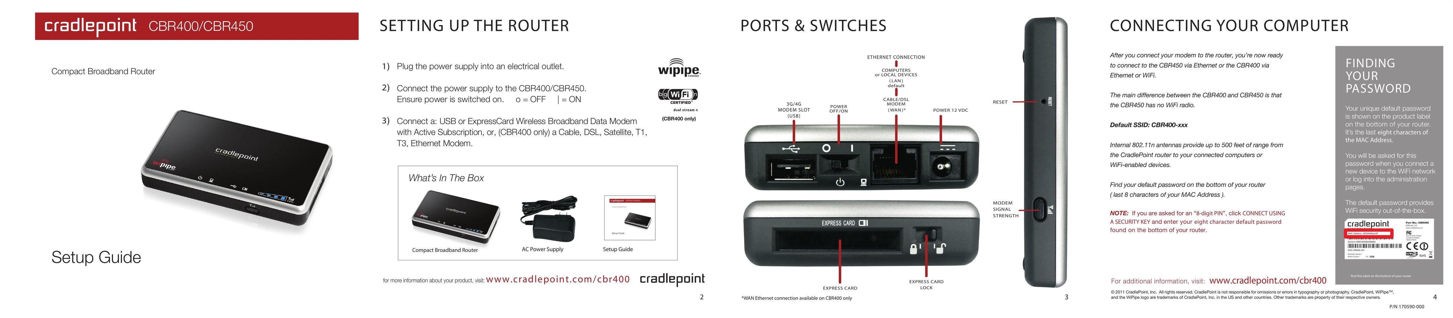 Cradlepoint CBR400 Network Router User Manual