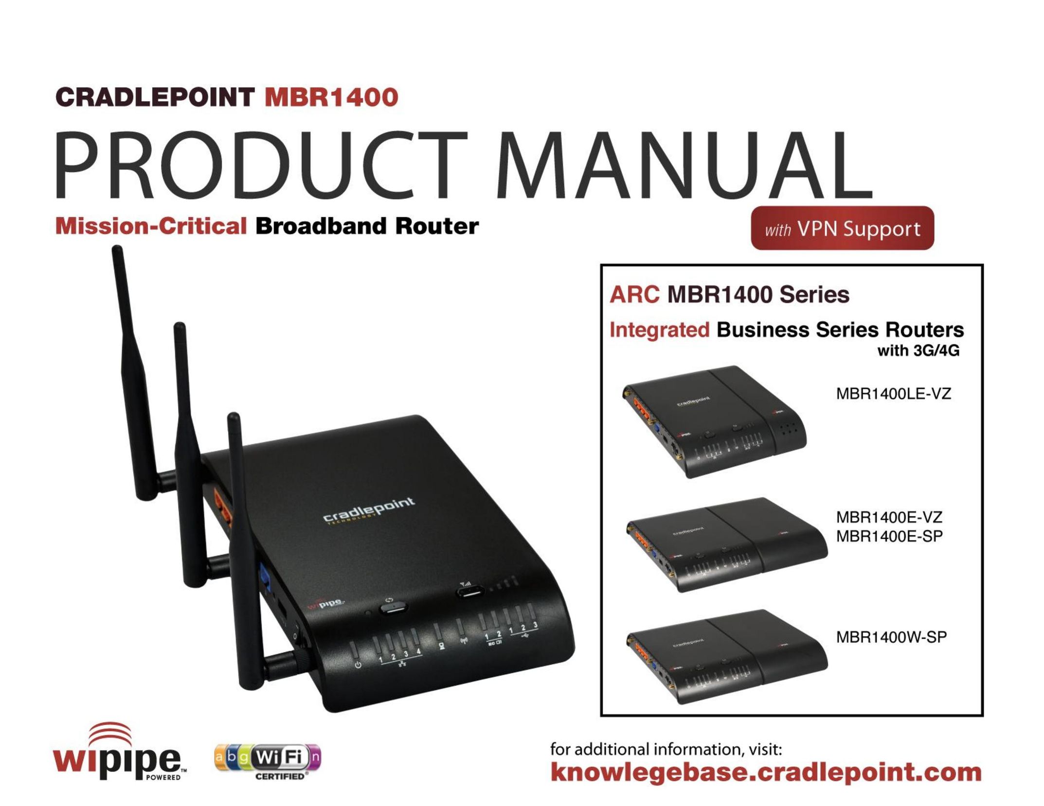 Cradlepoint MBR1400LE Network Router User Manual