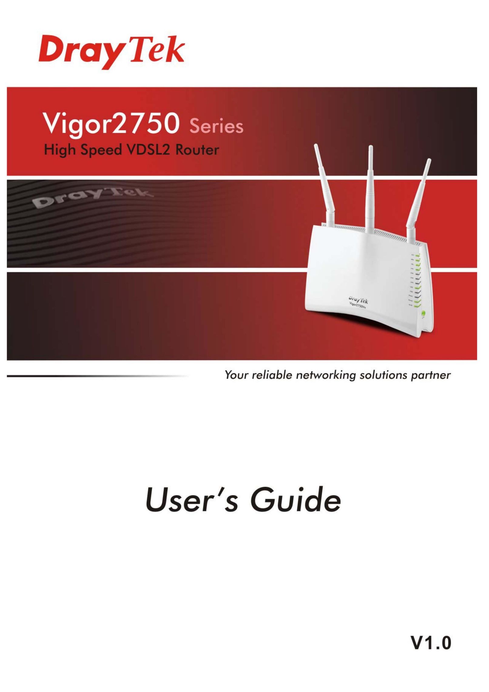 Draytek 2750 Network Router User Manual