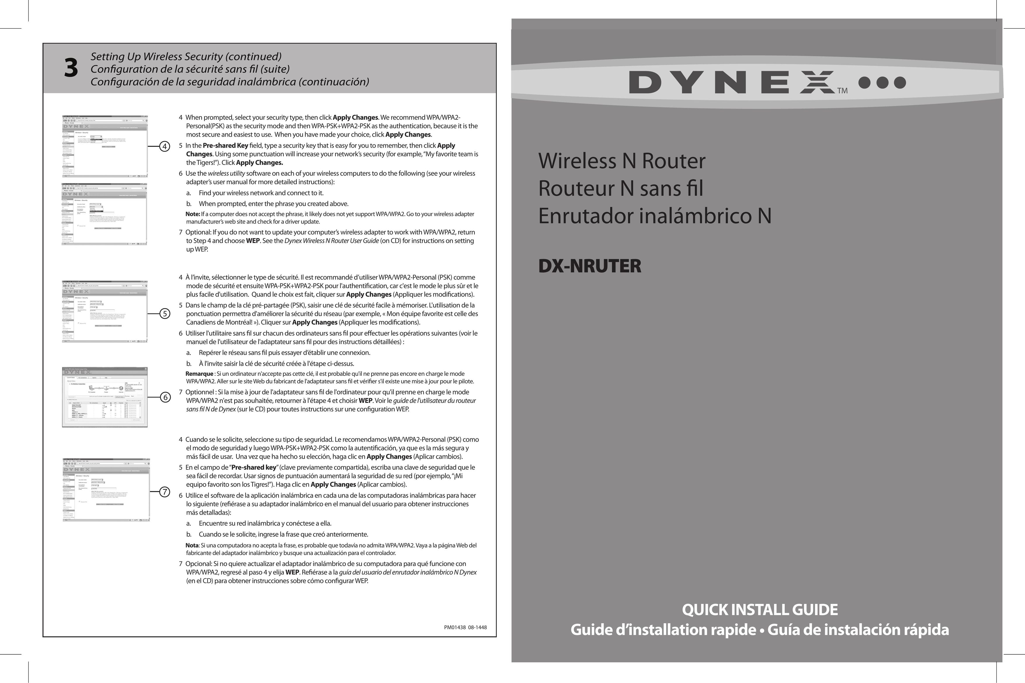 Dynex DX-NRUTER Network Router User Manual