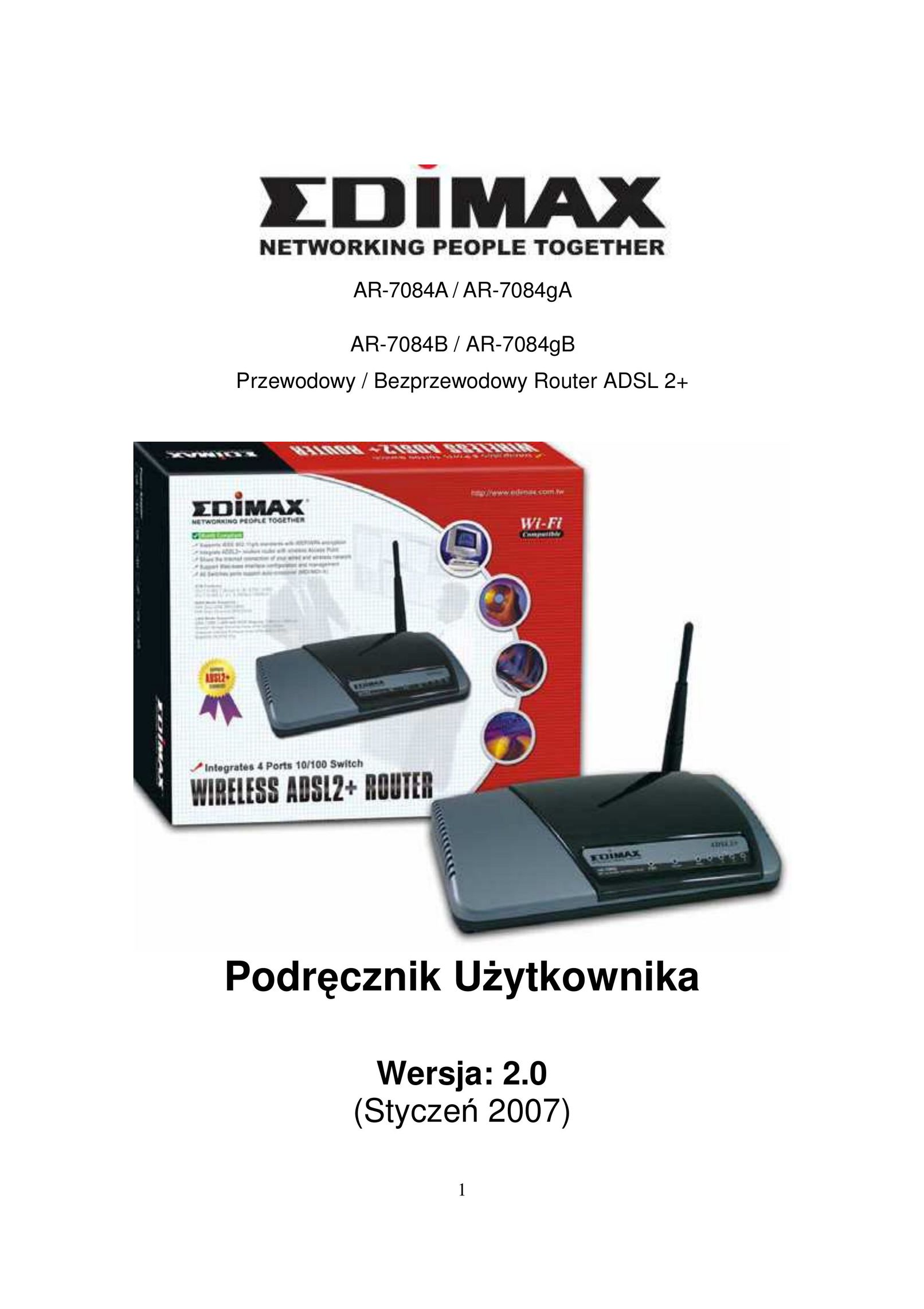 Edimax Technology AR-7084B Network Router User Manual