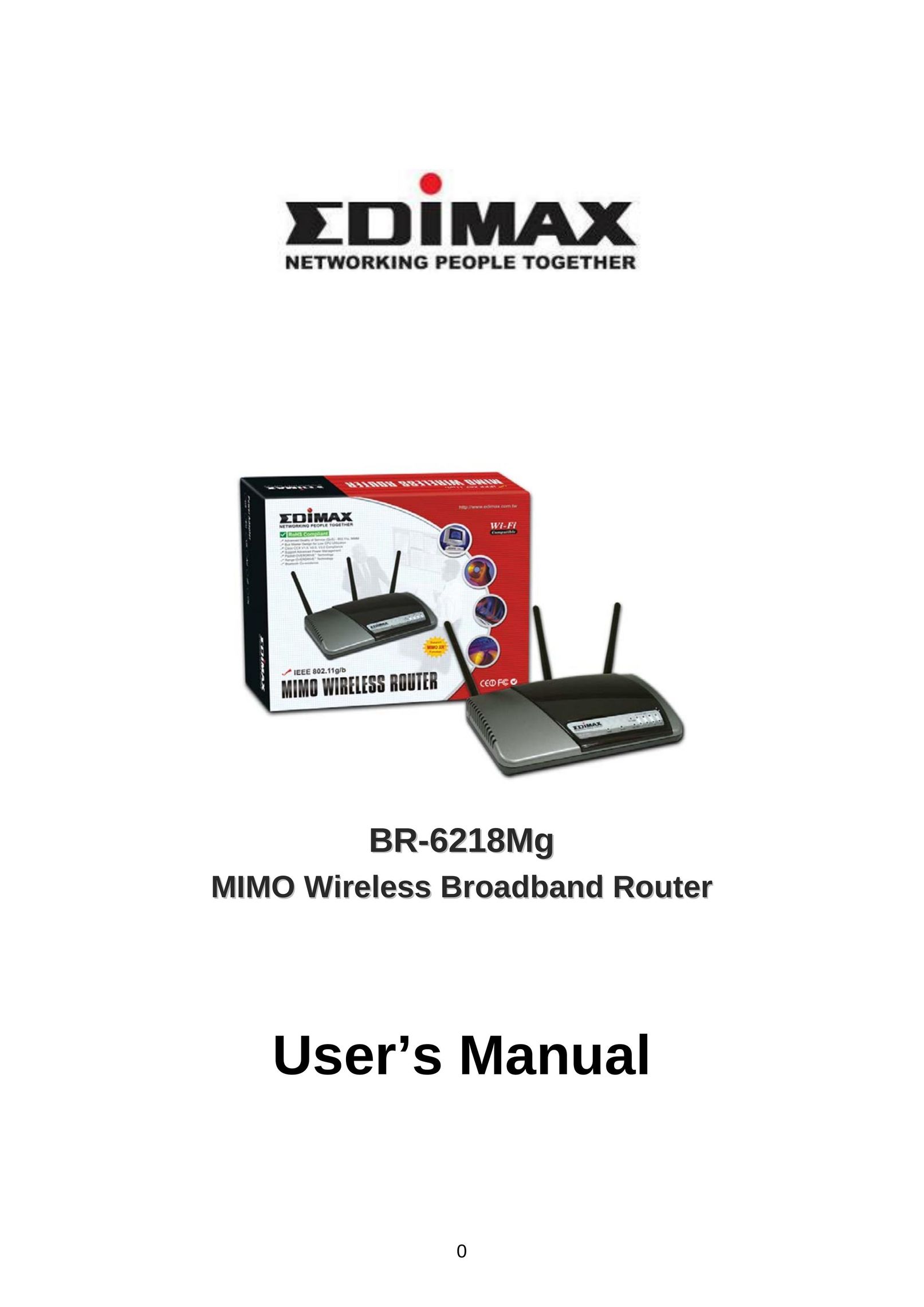 Edimax Technology BR-6218Mg Network Router User Manual