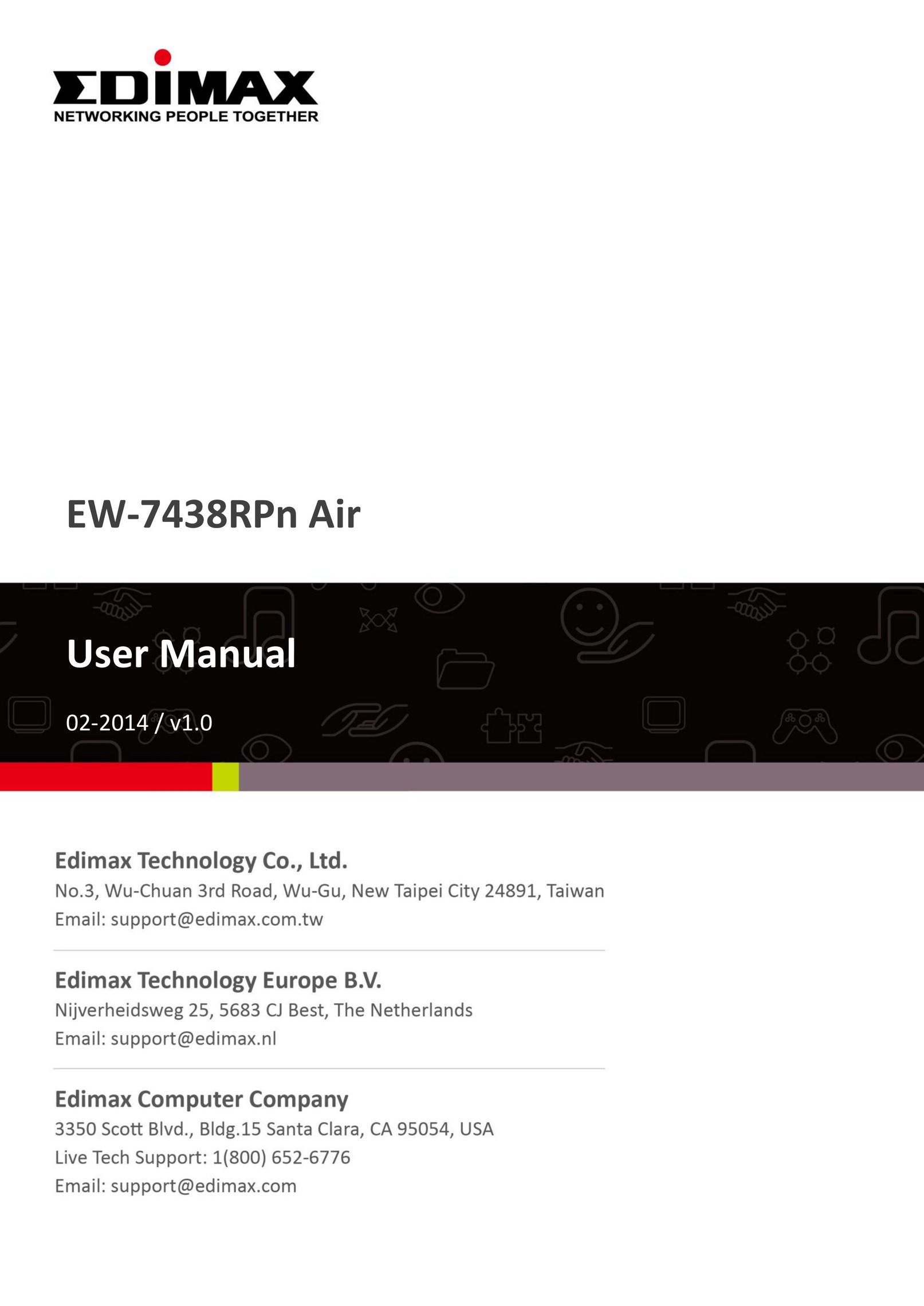 Edimax Technology EW-7438RPn Network Router User Manual