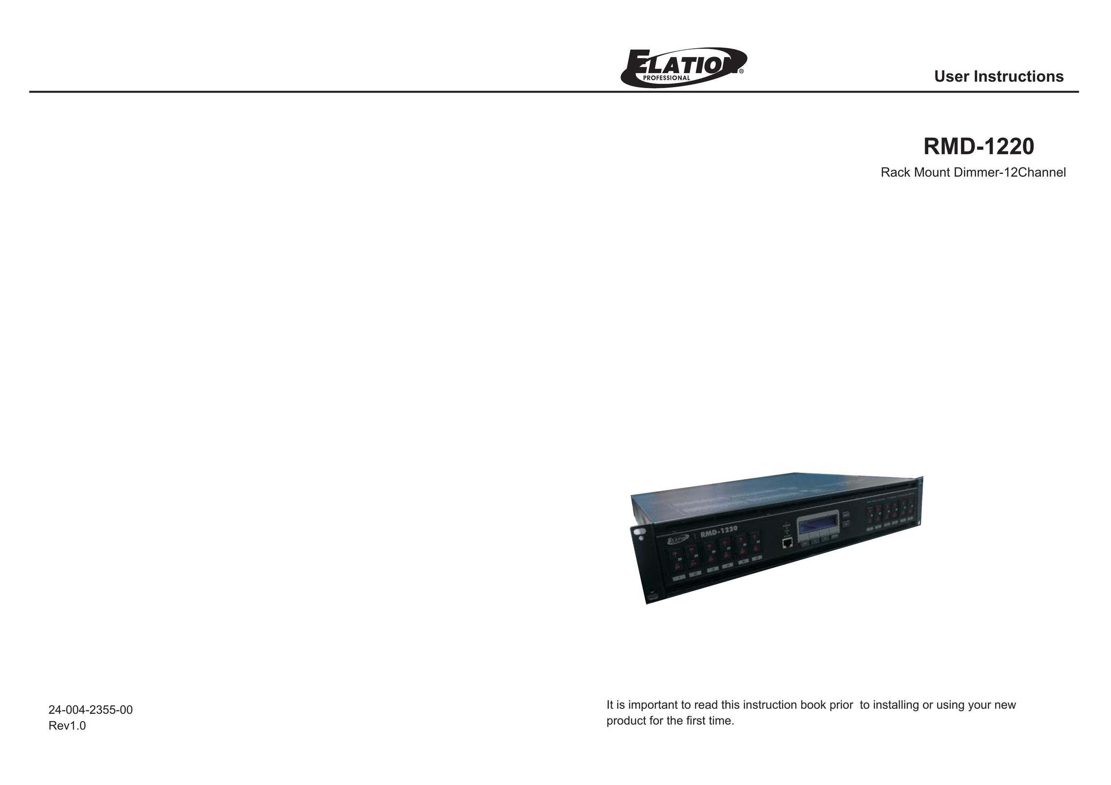 Elation Professional RMD-1220 Network Router User Manual