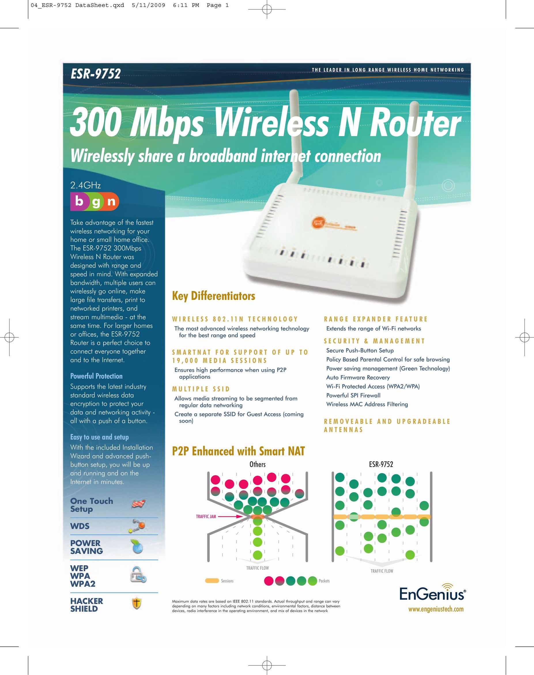 EnGenius Technologies ESR-9752 Network Router User Manual