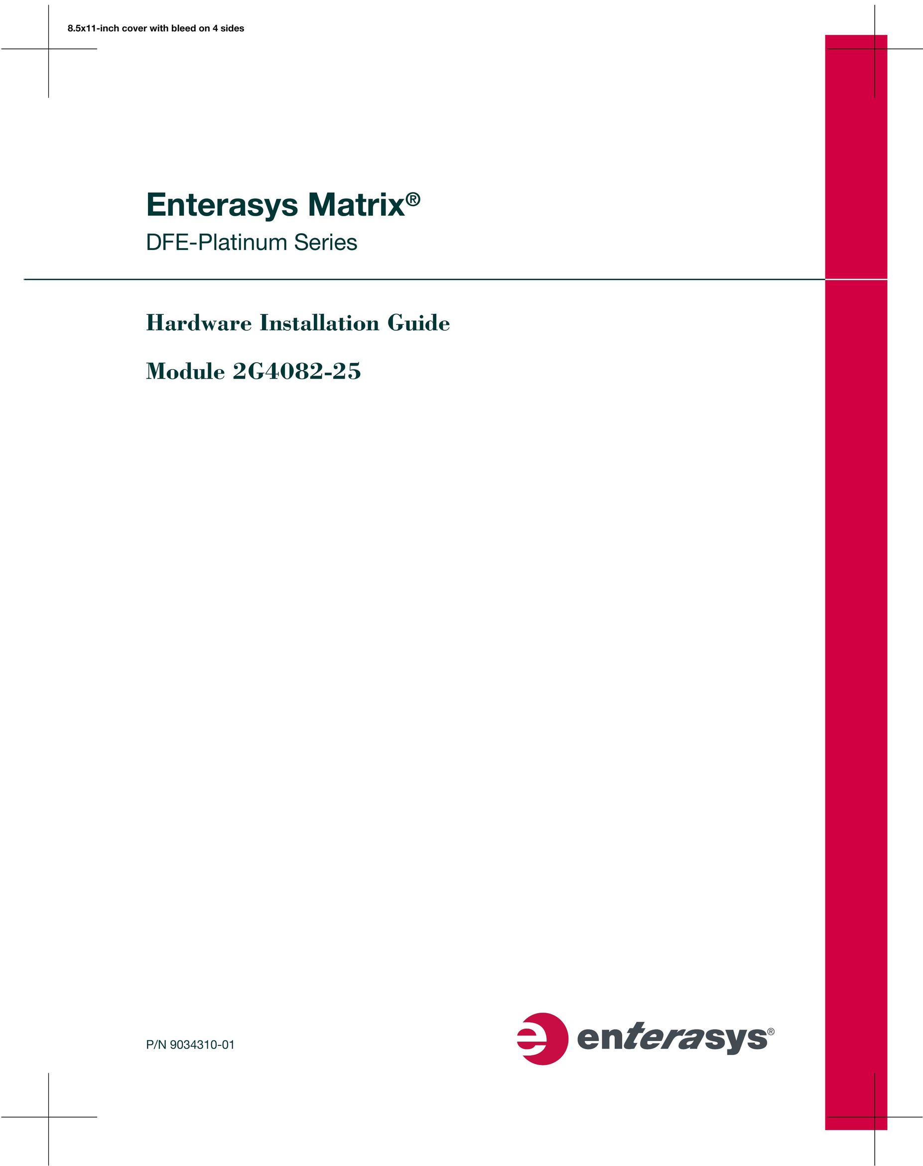 Enterasys Networks 9034310-01 Network Router User Manual