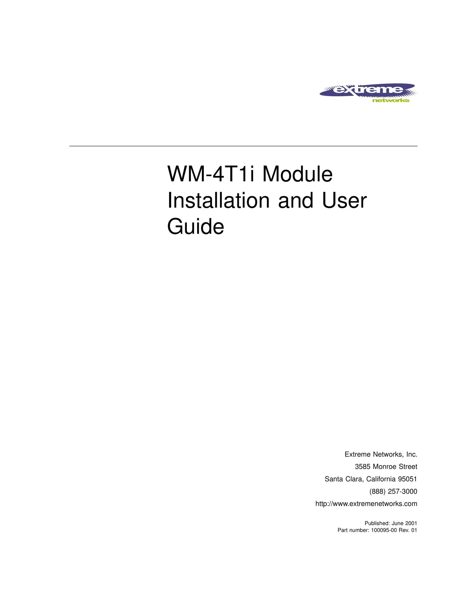 Extreme Networks WM-4T1i Network Router User Manual