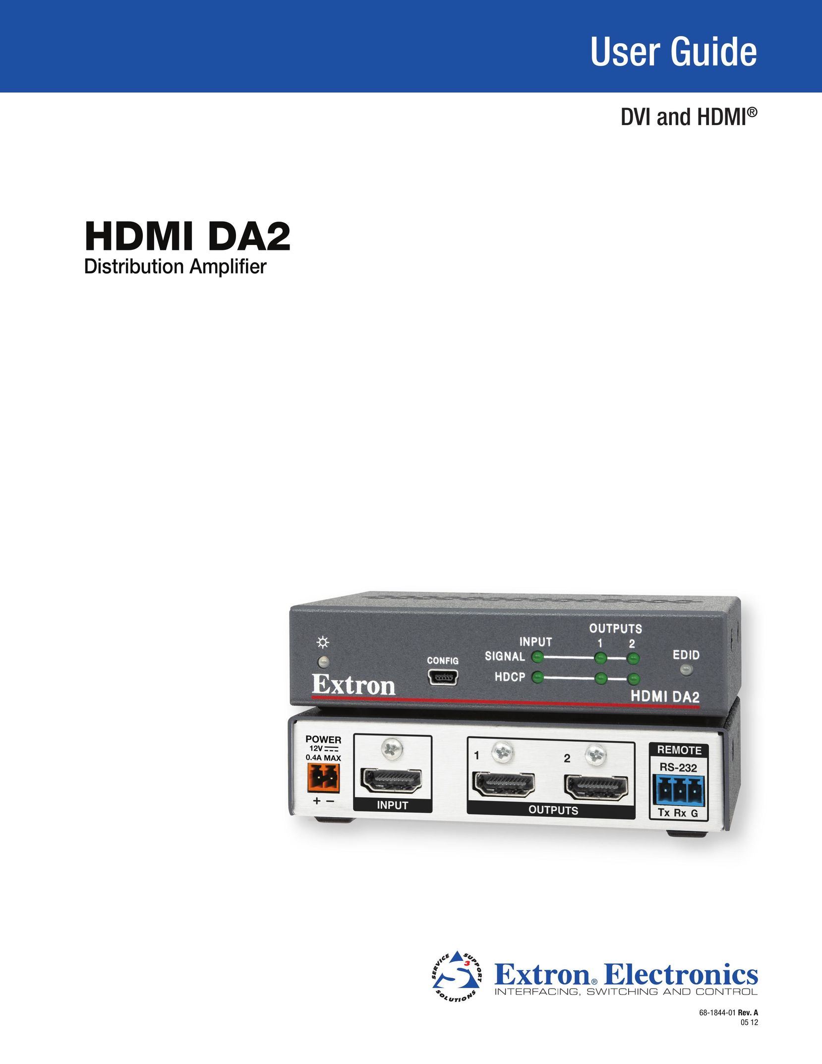 Extron electronic HDMIDA2 Network Router User Manual