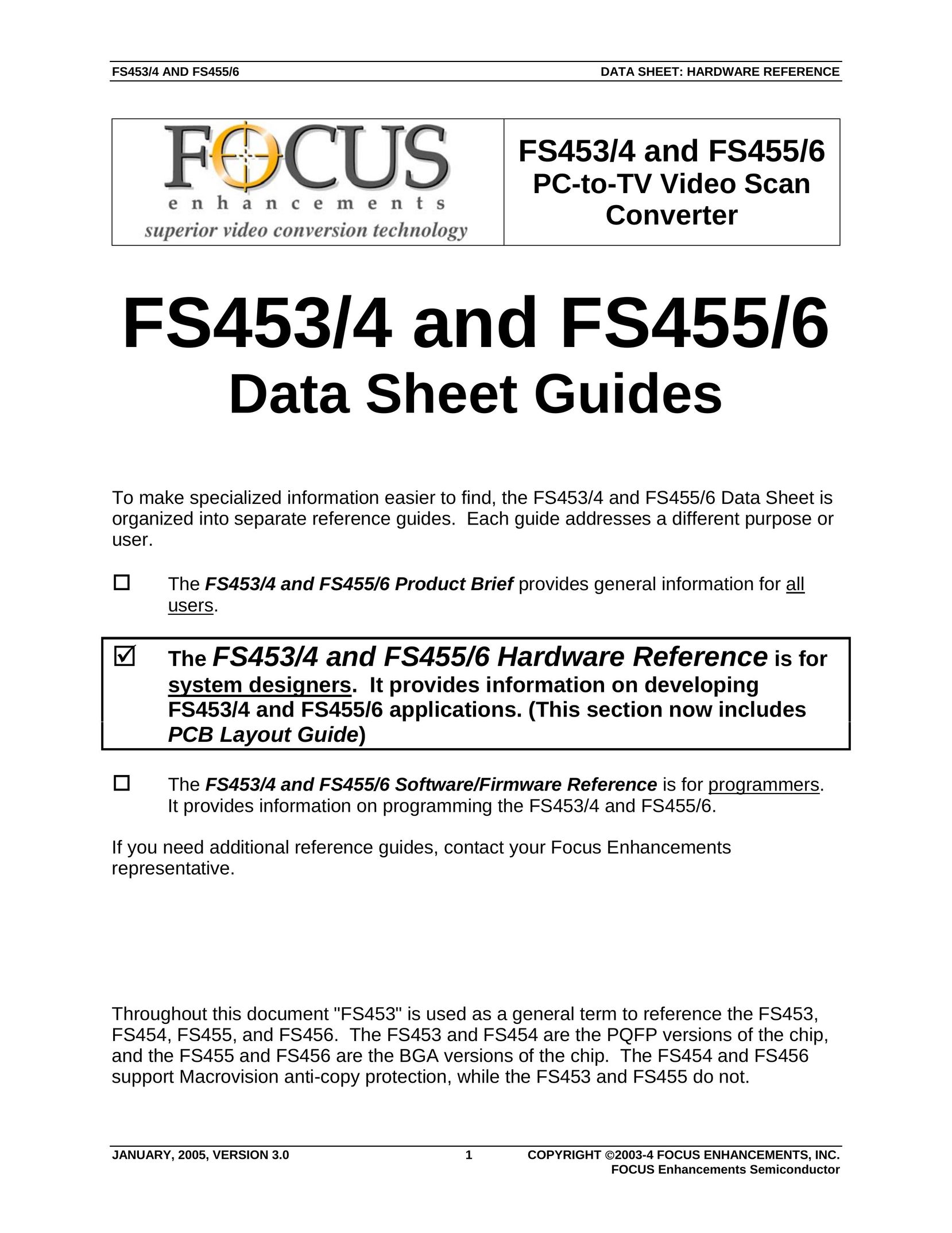 FOCUS Enhancements FS453 Network Router User Manual