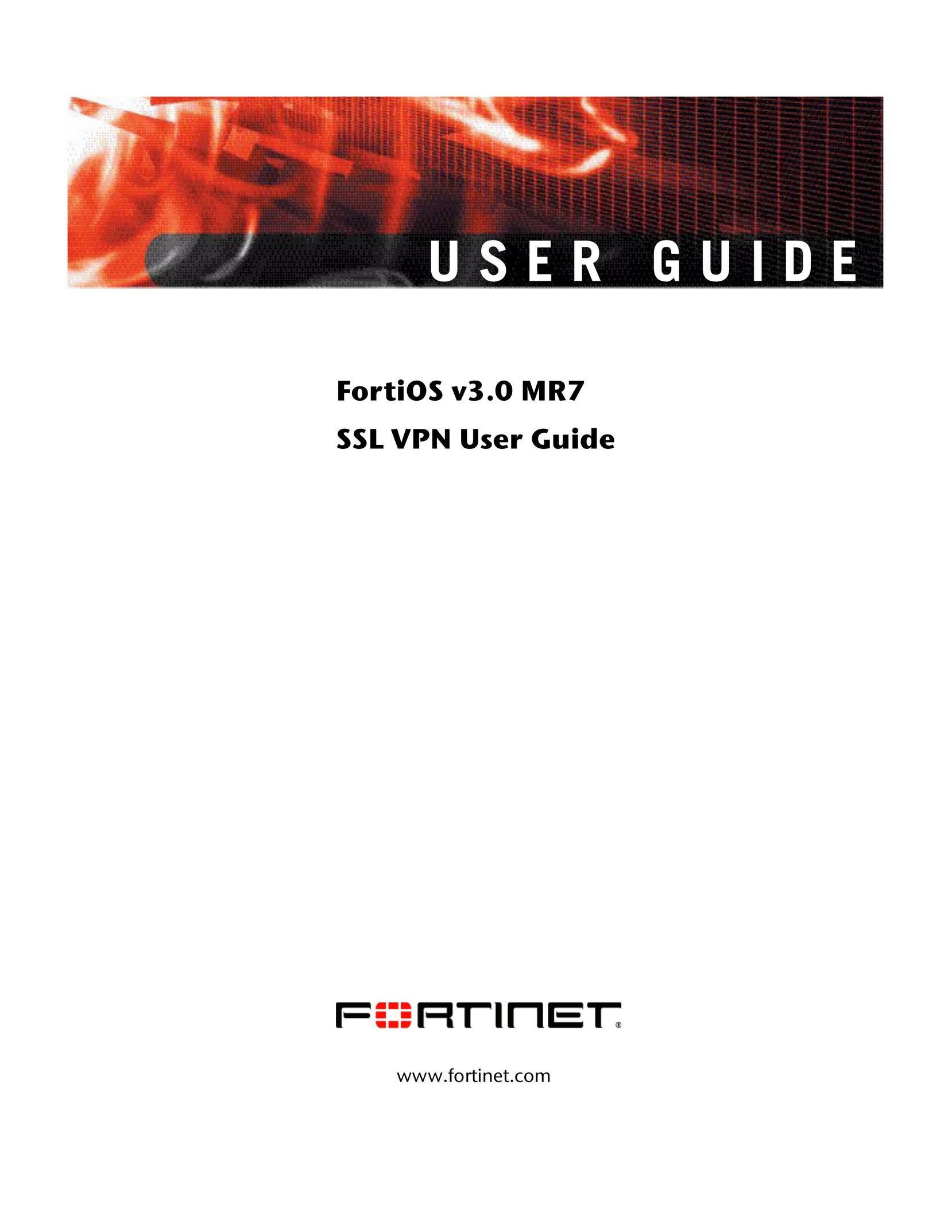 Fortinet FORTIOS V3.0 MR7 Network Router User Manual